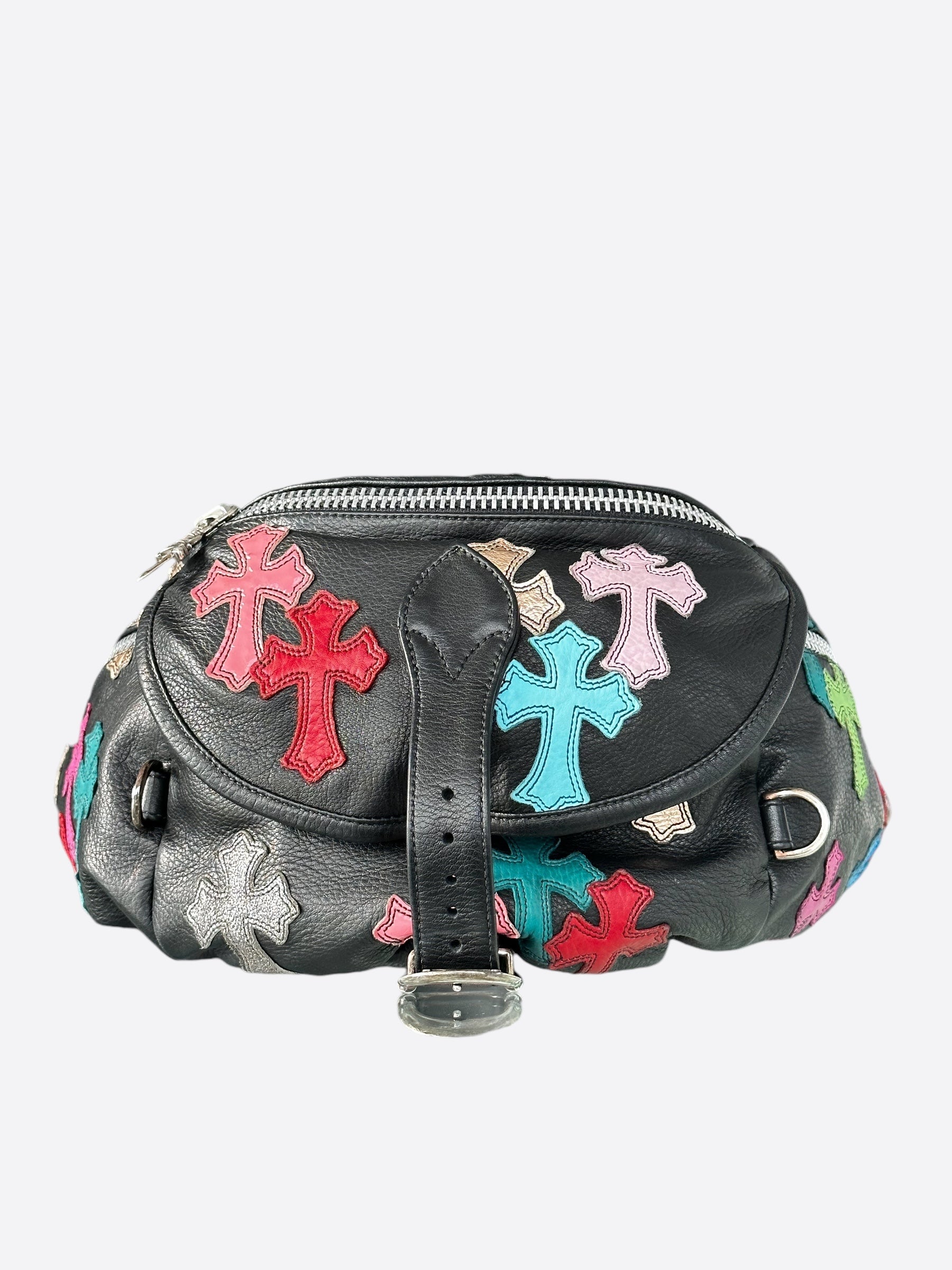 Chrome Hearts Black Multicolor XL Snat Pack - Stylish Crossbody Bag for Men & Women | Perfect for Travel, Concerts, and Everyday Use
