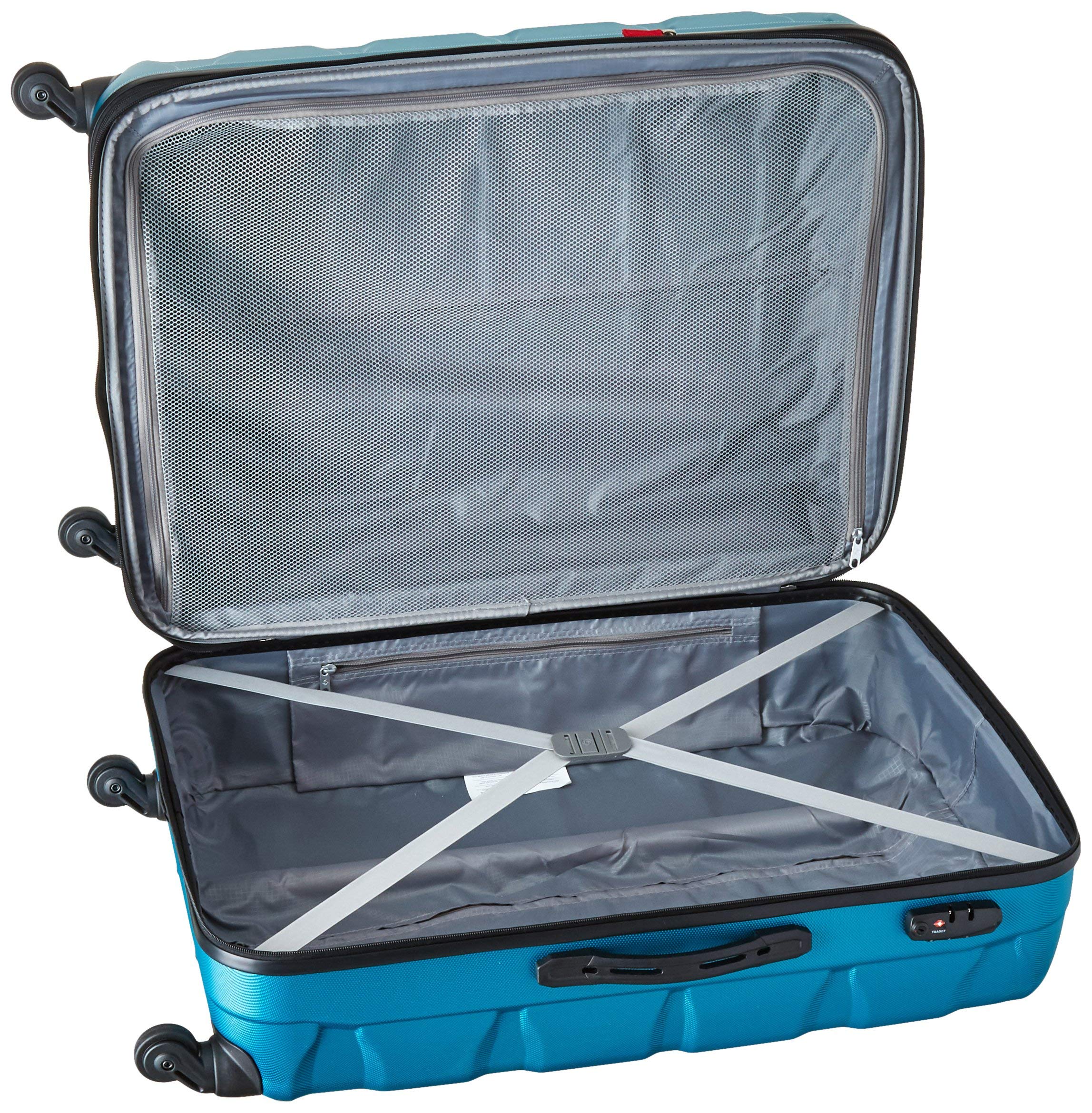 Samsonite Omni PC Hardside Expandable Luggage Set with 360° Spinner Wheels - 3-Piece (20/24/28 Inch) Carry On Suitcase in Caribbean Blue | Perfect for Business Travel, Family Vacations & International Trips