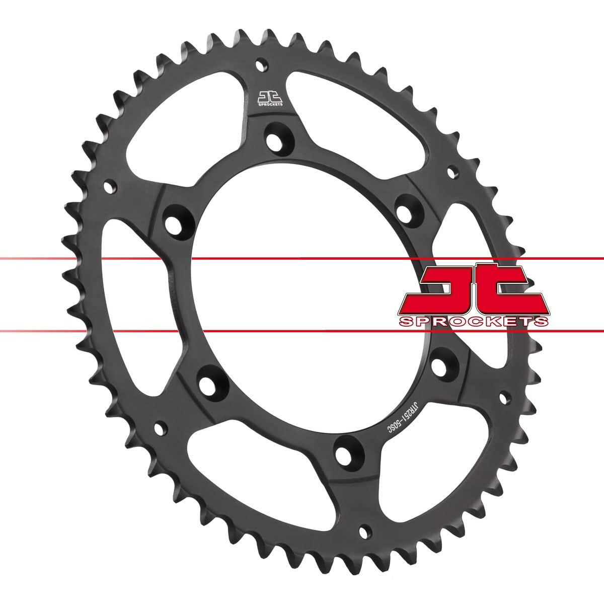 JT Sprockets JTR251.50SC-4 50 Tooth Steel Self-Cleaning Rear Sprocket for Motorcycle & ATV - Durable 4-Bolt Replacement Sprocket for Off-Road & Street Riding
