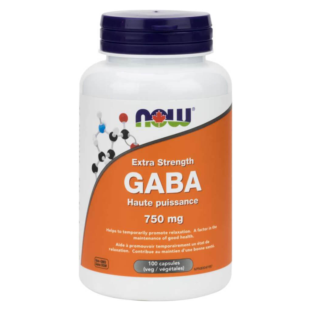 GABA 750mg Extra Strength Supplement for Stress Relief & Better Sleep - Natural Calm Support for Anxiety, Relaxation & Mental Wellness