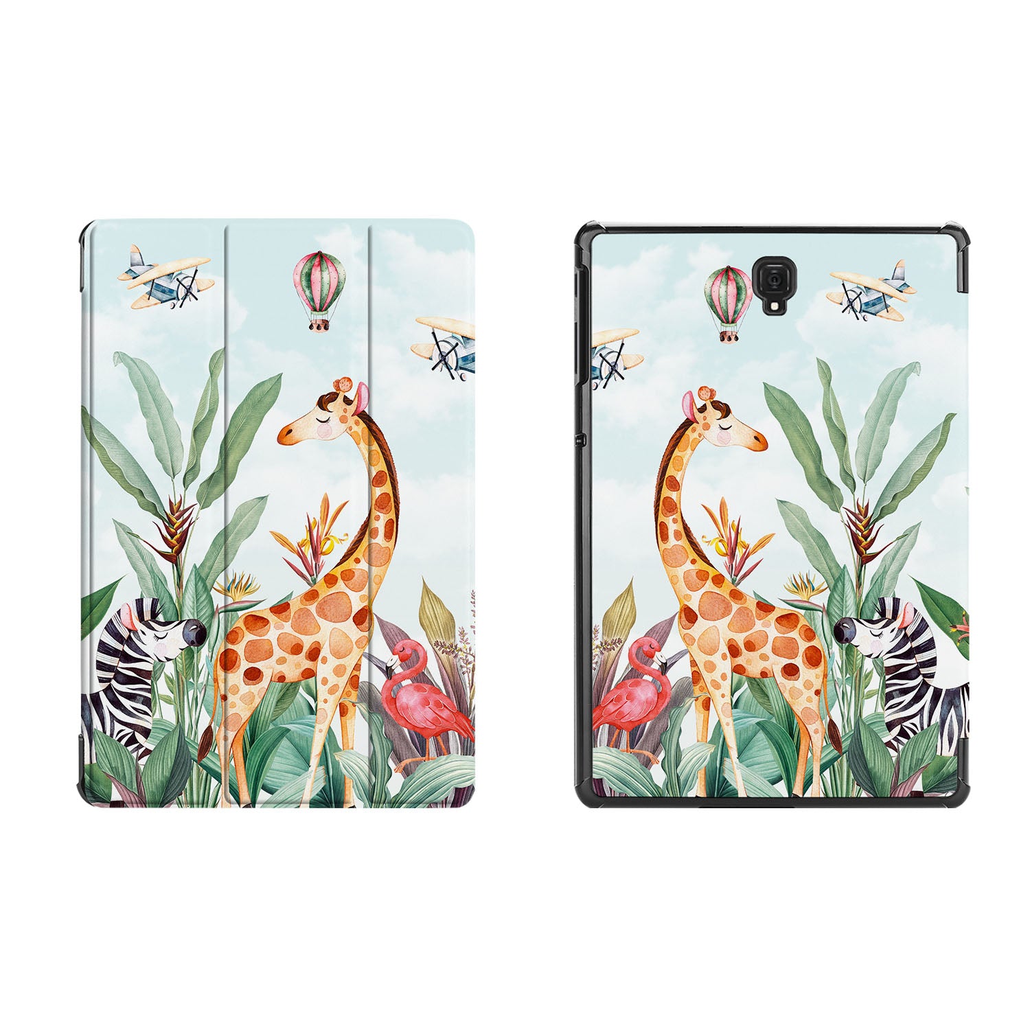 Premium Samsung Tablet Case with Rainforest Animals Design - Durable Protective Cover for Samsung Galaxy Tab A/S6/S7/S8 - Perfect for School, Work & Travel