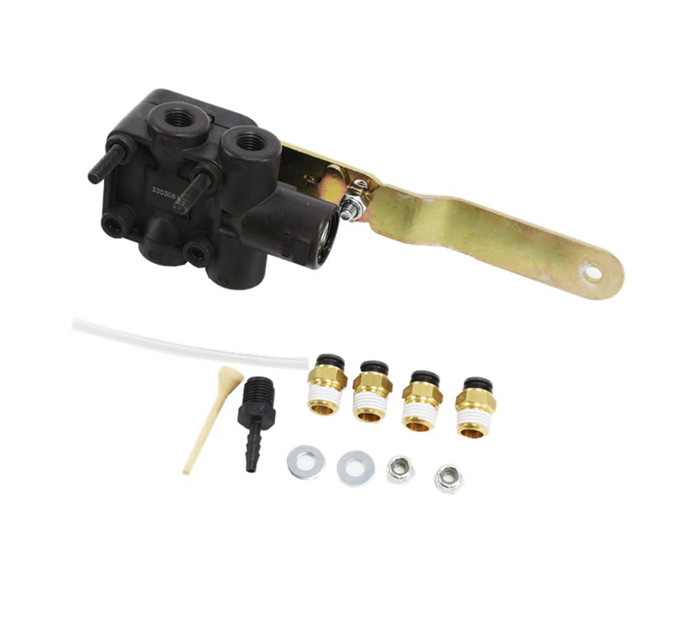 Mytee Products Height Control Leveling Valve with Dump Feature - Compatible with Peterbilt & Freightliner Trucks (08-02947OEM) - 2 Pack - Ideal for Heavy-Duty Truck Suspension Adjustments and Load Leveling