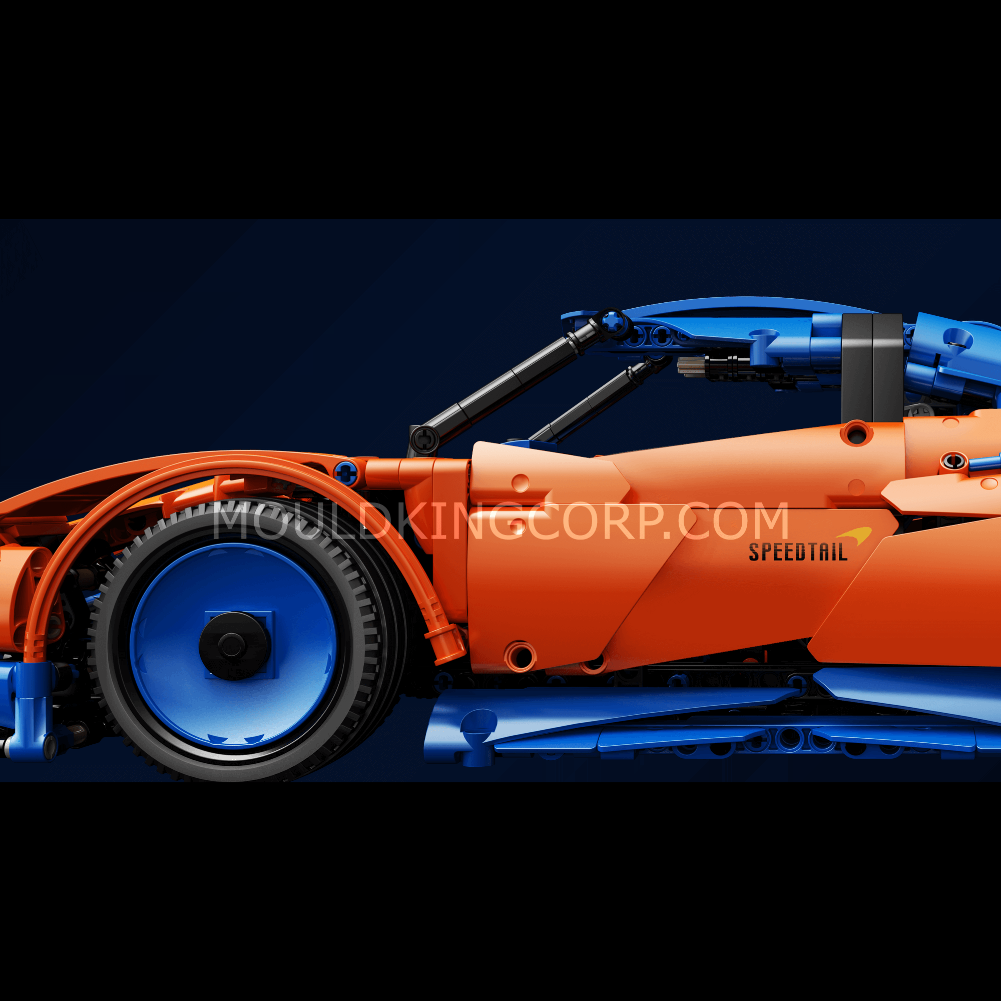 Mould King 13098 Speedtail Sports Car Remote Control Building Kit – 1,883 PCS STEM Toy for Kids & Adults | DIY Model Car for Collection, Gift, Racing & Display