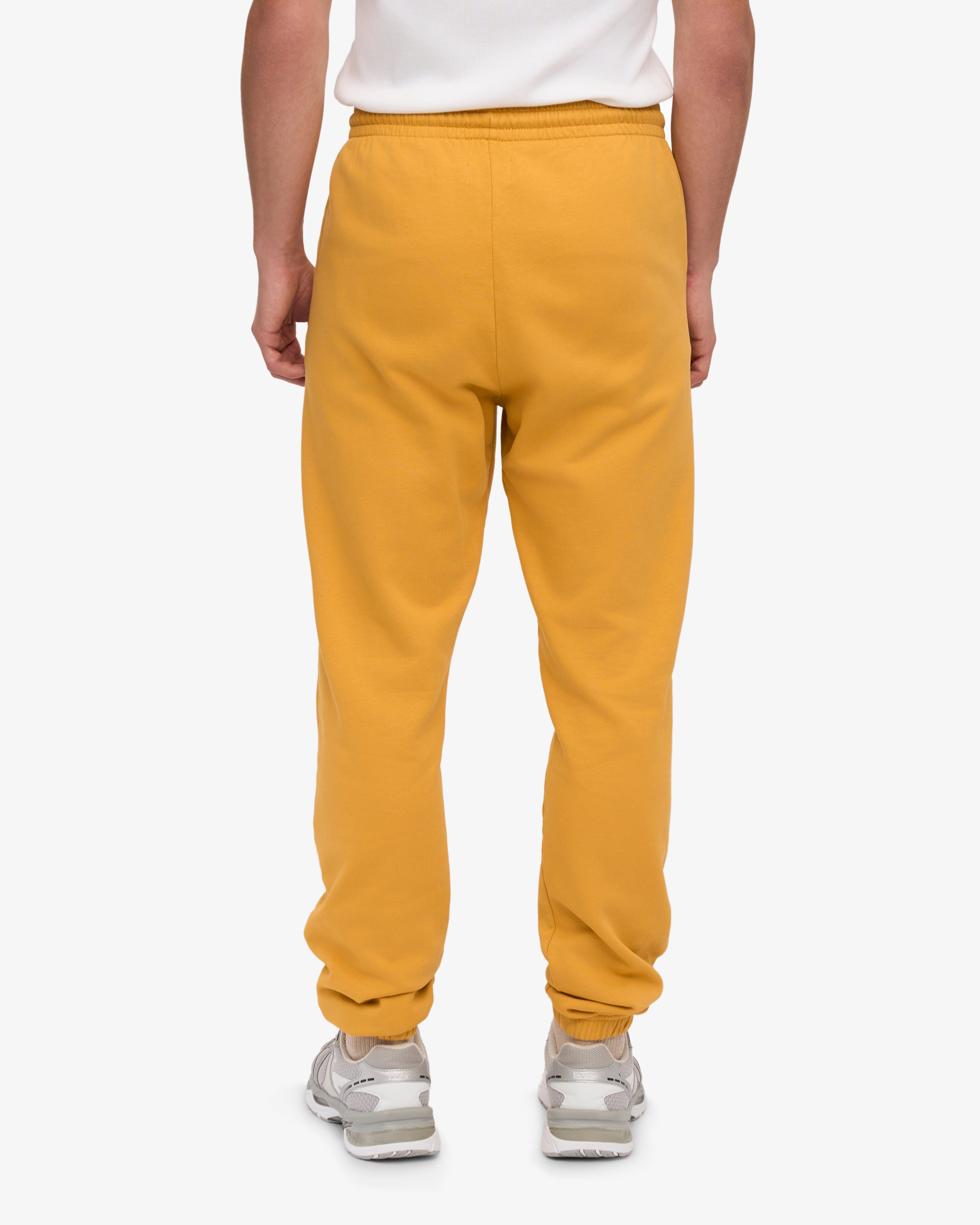 Organic Cotton Sweatpants for Women - Soft & Comfortable Burned Yellow Lounge Pants - Perfect for Yoga, Running, and Relaxing at Home
