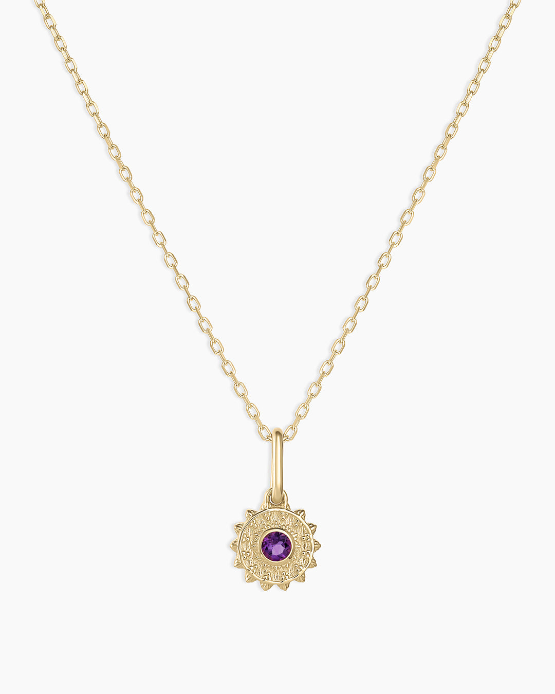 Sun Birthstone Charm Necklace - Genuine Gemstone Jewelry for Women - Perfect Gift for Birthday, Anniversary & Special Occasions