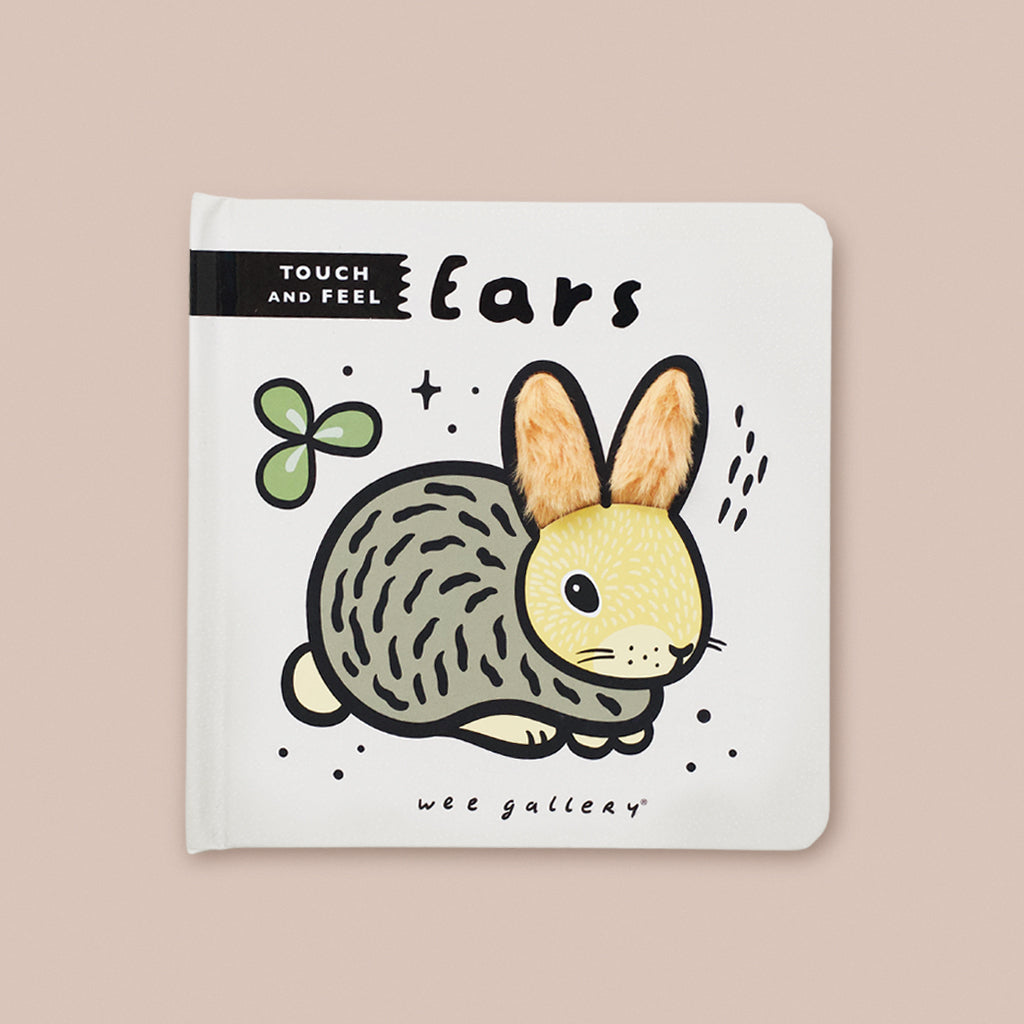 Wee Gallery Touch and Feel Book - Soft Sensory Animal Ears for Babies & Toddlers | Early Learning Development Toy for Sensory Play & Storytime