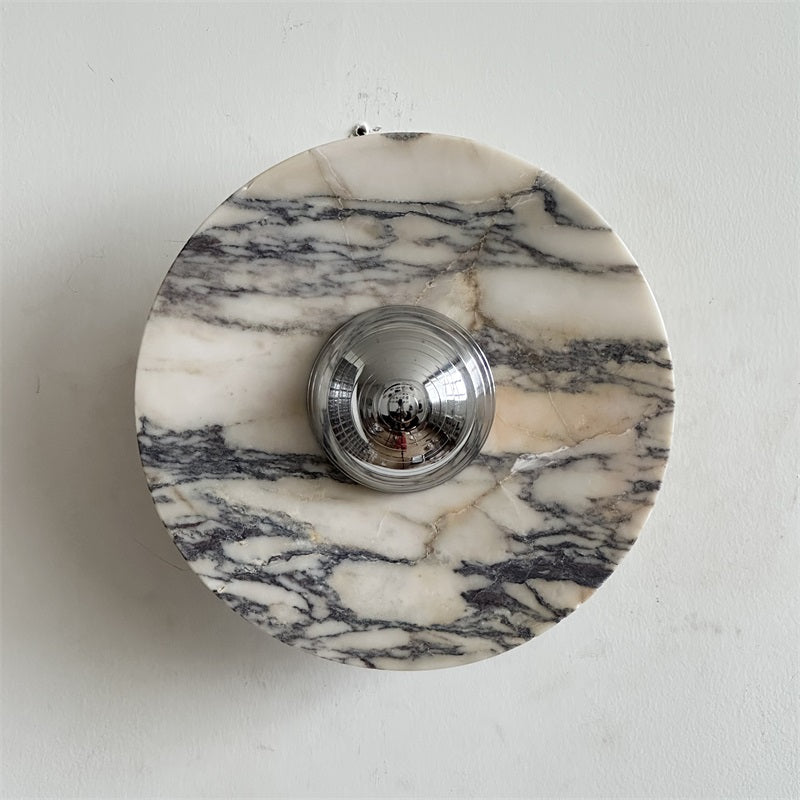 Calacatta Marble Wall Sconce Light - Modern Gold Finish Bathroom Vanity Lighting for Bedroom, Hallway & Living Room Decor