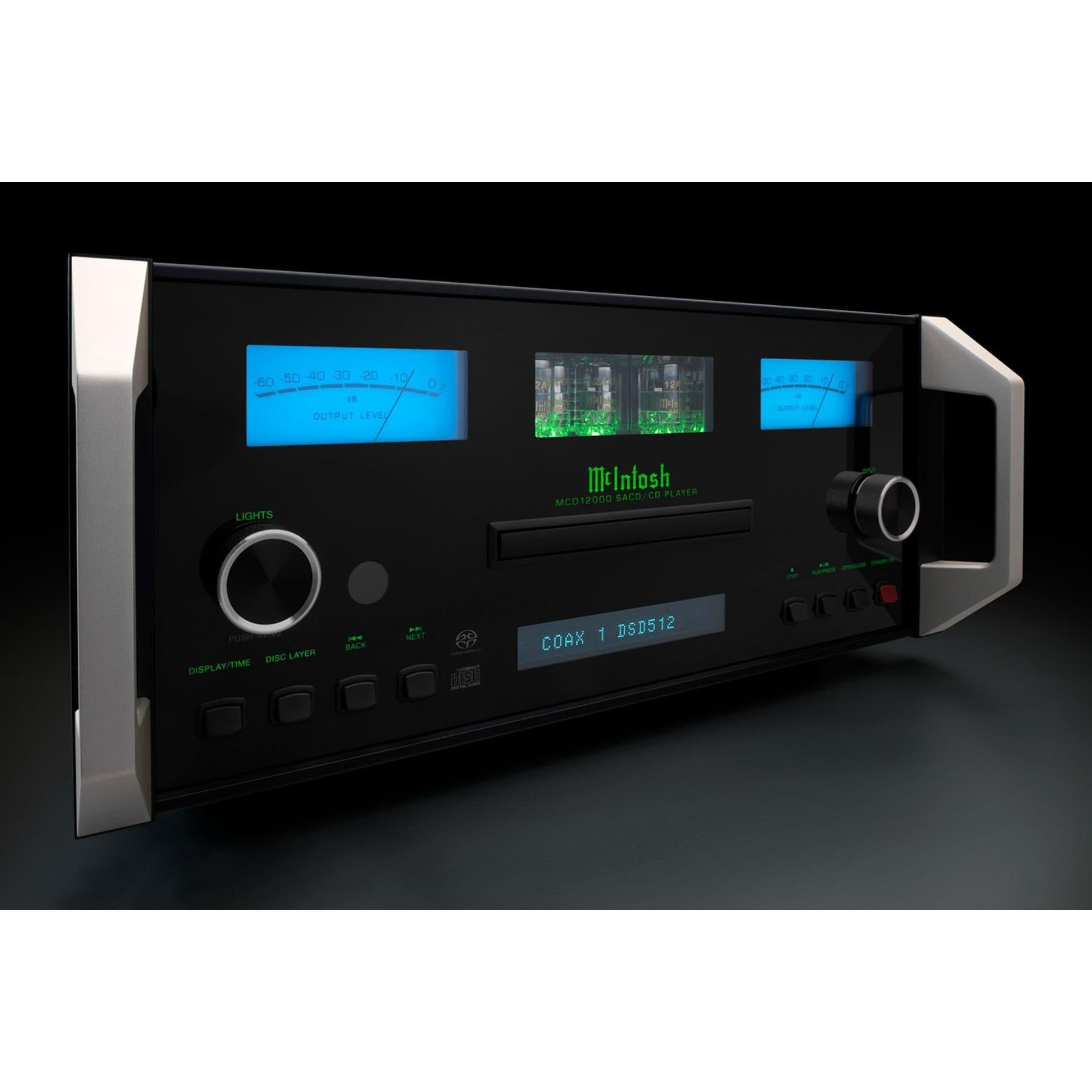 McIntosh MCD12000 High-End 2 Channel SACD/CD Player - Premium Audio for Home Theater & Audiophile Listening Rooms