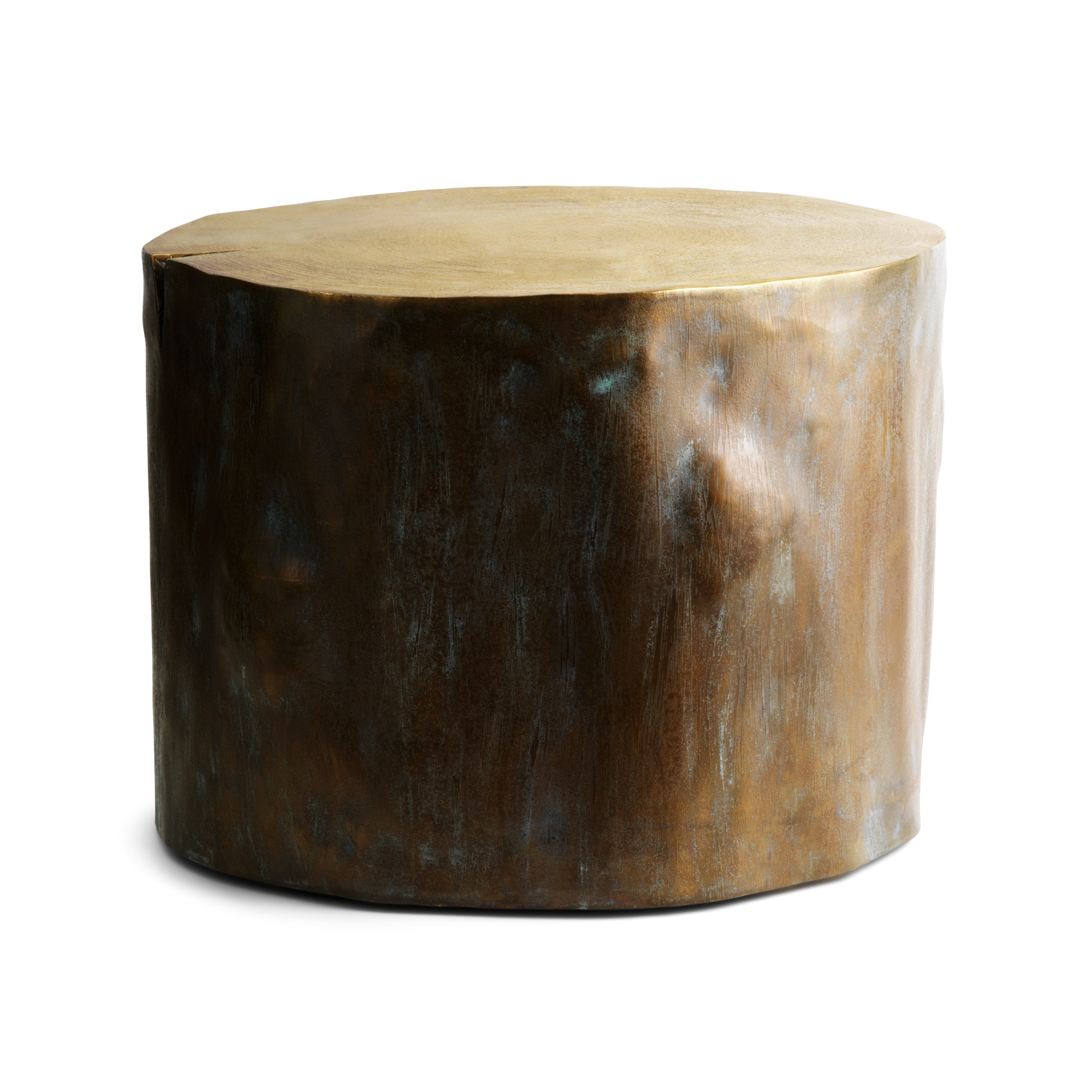 Handcrafted Wooden Etched Stool - Unique Boho Home Decor Accent Piece for Living Room, Bedroom or Patio