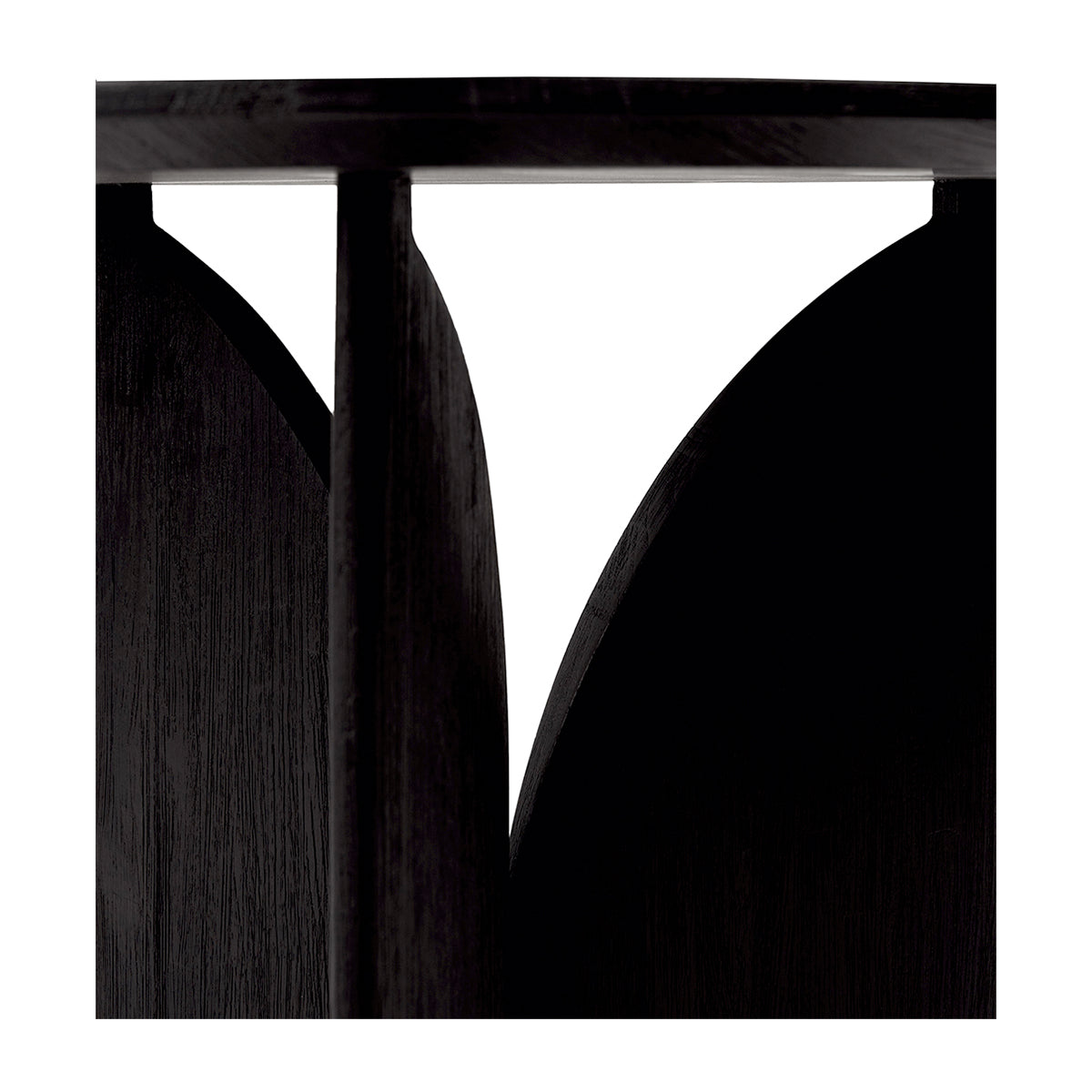 Ethnicraft Fin Side Table - Modern Wood Nightstand for Bedroom, Living Room & Office - Stylish End Table with Sleek Design for Home Decor
