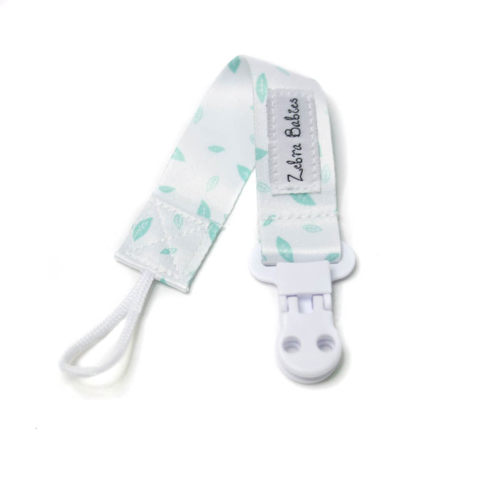 Zebra Babies Flexi Ribbon Pacifier Clip - Soft Silicone Dummy Holder for Newborns & Infants - Perfect for Strollers, Car Seats & Baby Carriers