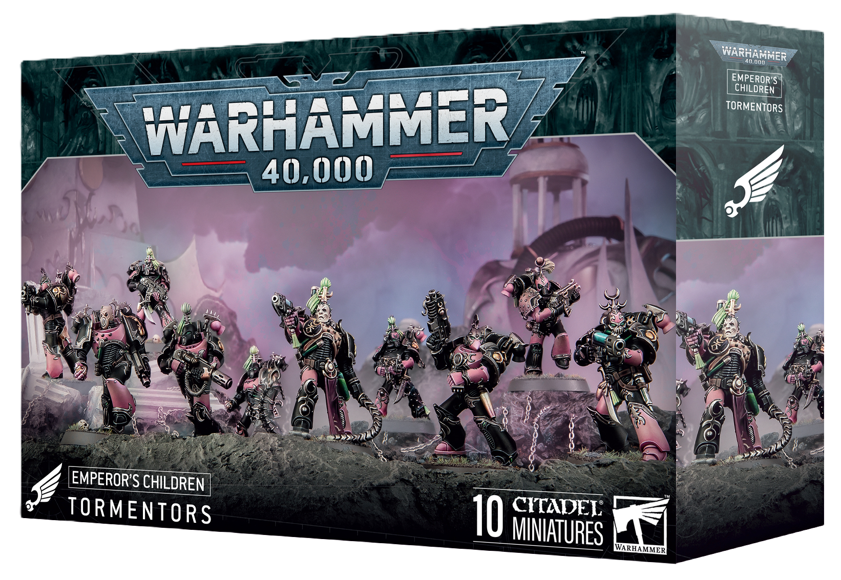 Emperor's Children Tormentors Warhammer 40K Miniatures - Perfect for Tabletop Gaming, Painting, and Collecting