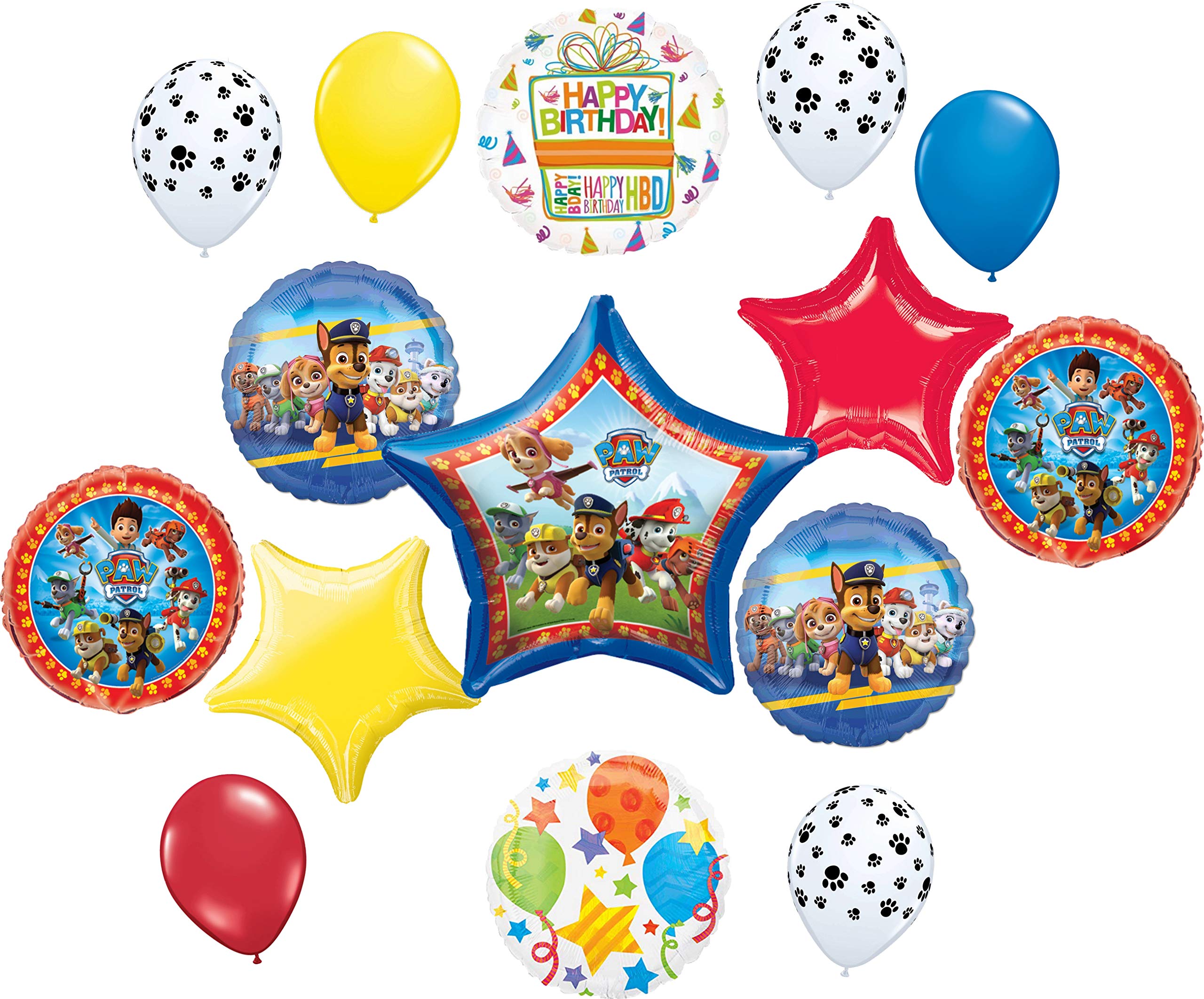 Paw Patrol Birthday Party Decorations - Balloon Bouquet Set for Kids' Themed Parties | Perfect for Birthday Celebrations, Baby Showers & Themed Events