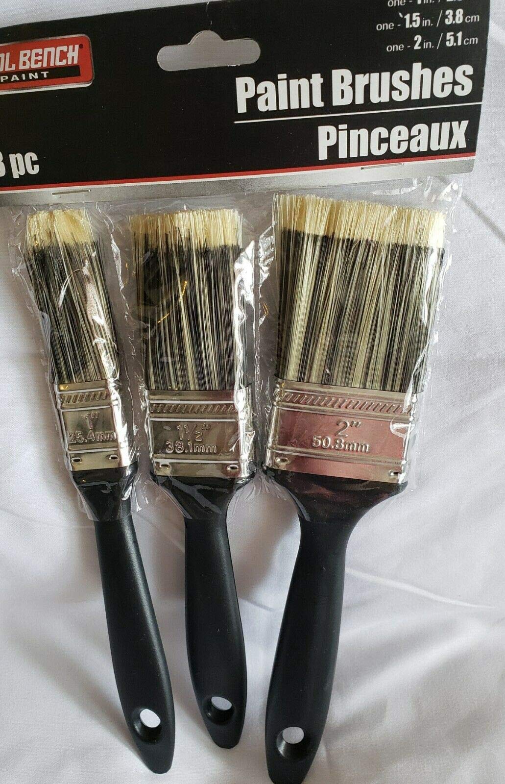 Premium 3-Piece Paint Brush Set - 1