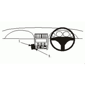 ClicOn No Holes Angled Dash Mount for BMW Z3 (1996-2002) - Secure Phone Holder for Easy Navigation & Hands-Free Driving