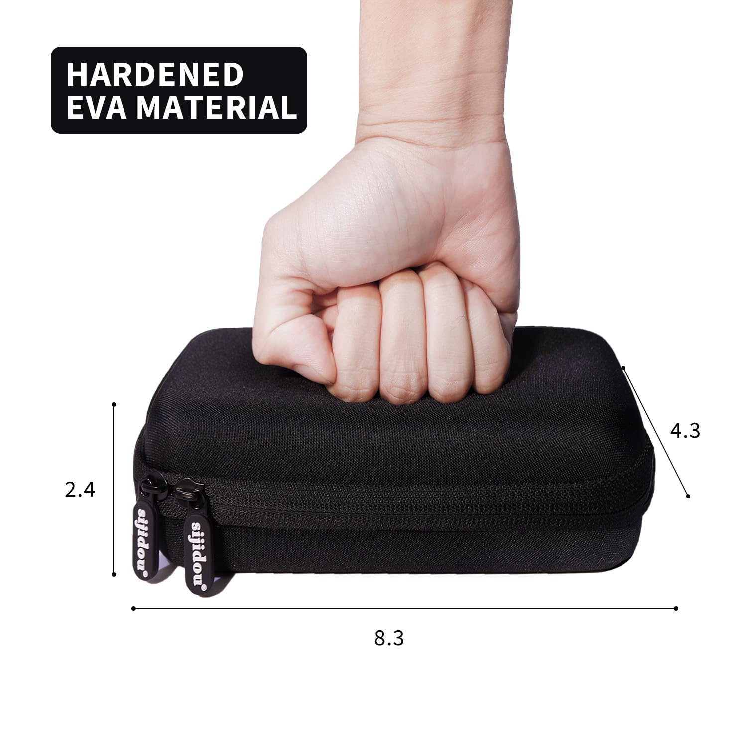 Portable Travel Nebulizer Case - Handheld Asthma Inhaler Organizer for Kids & Adults - Medical Supplies & Electronic Accessories Storage (Black) - Perfect for Home, Travel & Emergency Use