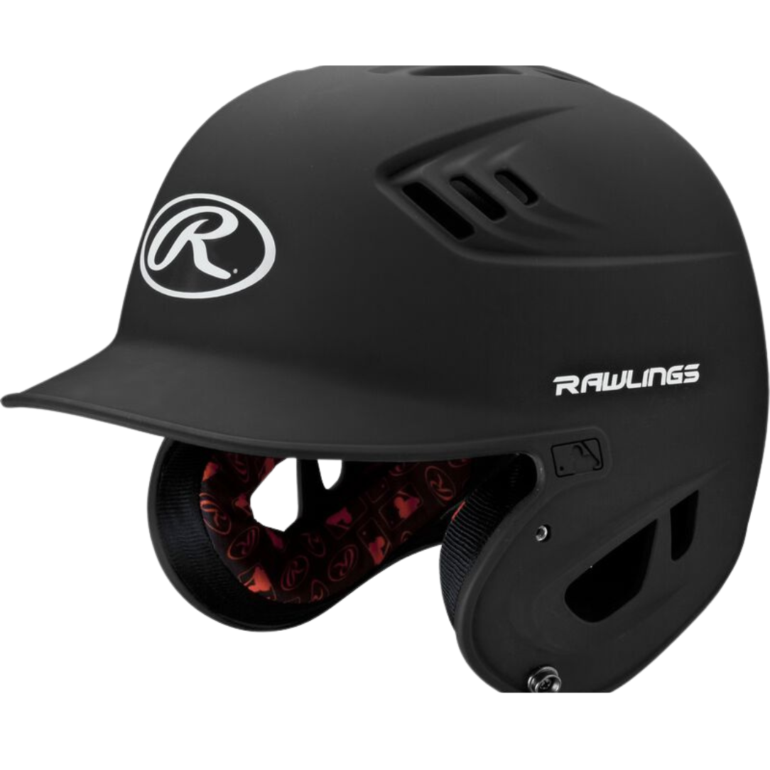 Rawlings R16 Matte Baseball Helmet - Single Tone Youth/Adult Protective Gear for Baseball, Softball & Training - R16M Model