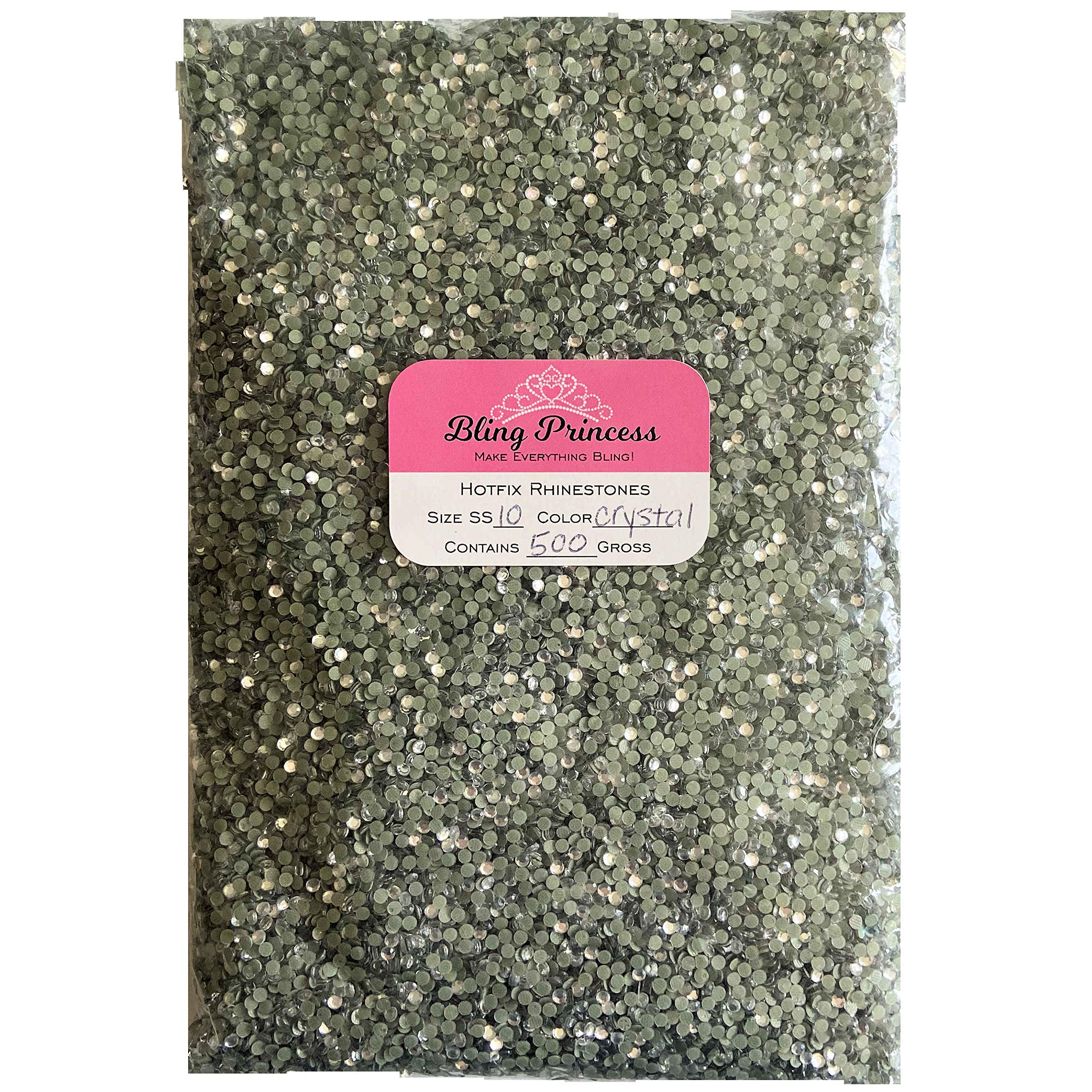 SS10 Hot Fix Korean DMC Crystal Rhinestones - 72,000 Pieces (500 Gross) for DIY Crafts, Clothing Decoration, Nail Art & Jewelry Making