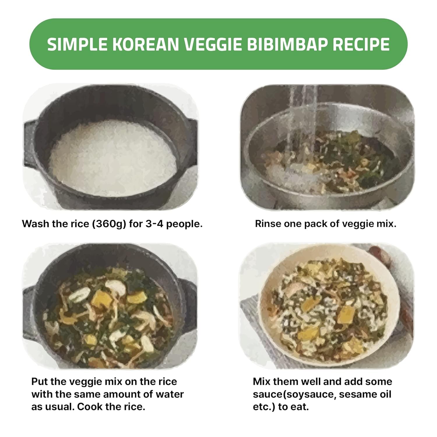 Premium Korean Bibimbap Dried Vegetable Mix - Authentic Namulbap Toppings for Rice | Traditional Korean Food with Rich Flavor | Perfect for Home Cooking, Meal Prep & Healthy Asian Recipes | Chwinamul, Fernbrake & Assorted Veggies