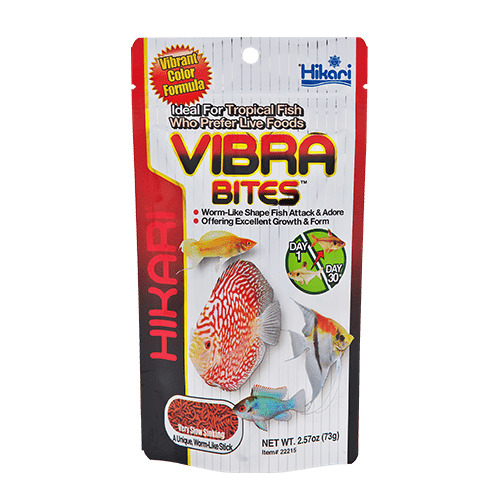 Hikari Tropical Vibra Bites - Premium Floating Fish Food for Tropical Aquarium Fish - Perfect for Cichlids, Angelfish & Tetras - Enhances Color & Growth - Ideal for Daily Feeding in Home Aquariums