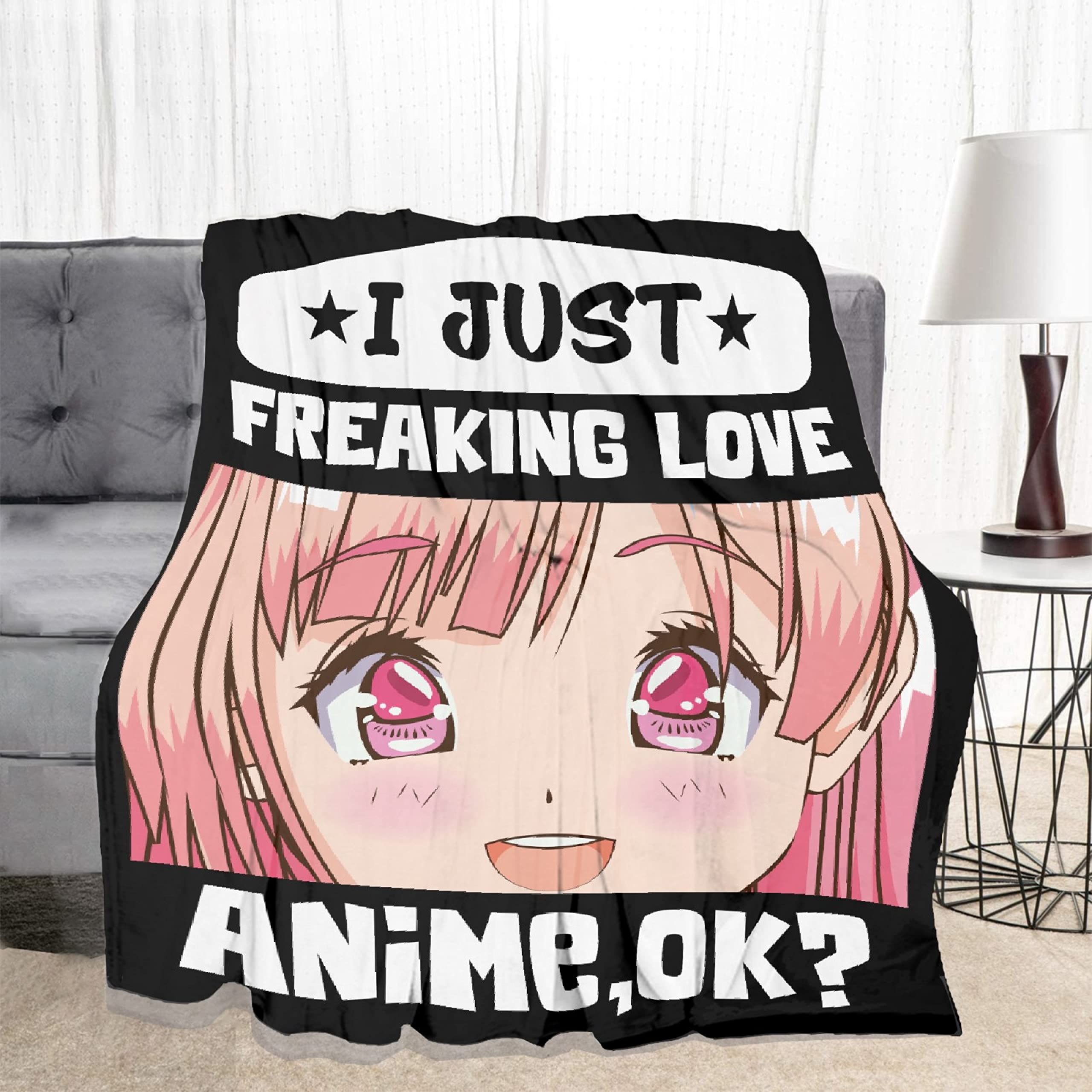 Soft Flannel Anime Throw Blanket - Lightweight Quilt for Sofa, Bed, Couch & Car - 120x90 Inch XL Cozy Decorative Blanket - Perfect Gift for Women & Men - Great for Family Movie Nights, Camping & Winter Snuggling