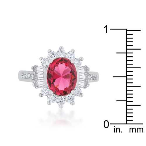 3ct Aqua CZ Rhodium Plated Sterling Silver Ring for Women - Elegant Cubic Zirconia Engagement & Wedding Jewelry Gift for Her - Perfect for Anniversaries, Proposals, and Special Occasions