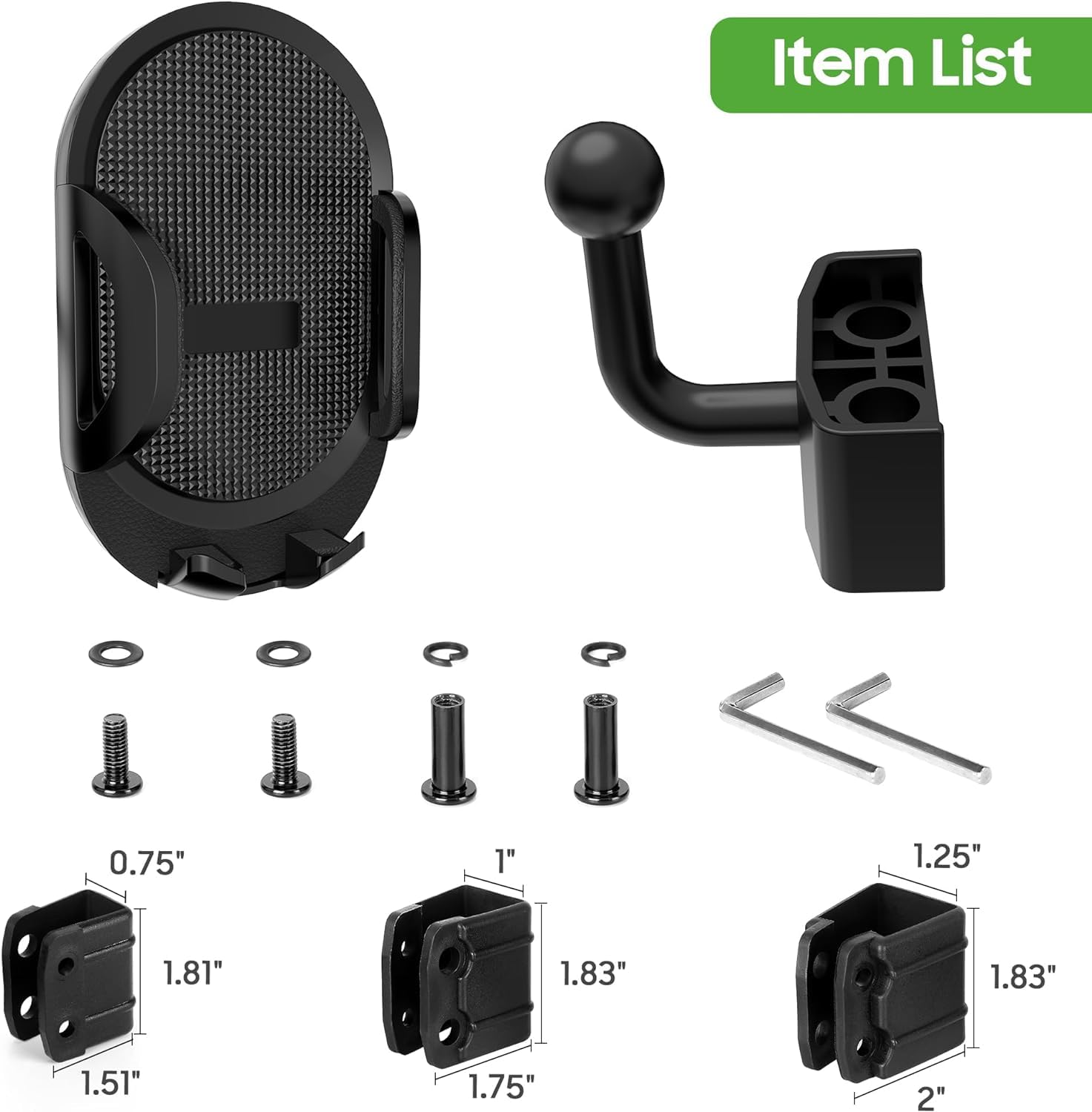 Universal Golf Cart Phone Holder Mount - Compatible with EZGO, Club Car & Yamaha Carts | Secure Cell Phone Stand for iPhone, Samsung Galaxy & Google Pixel | Perfect for Golfing, Camping & Outdoor Adventures
