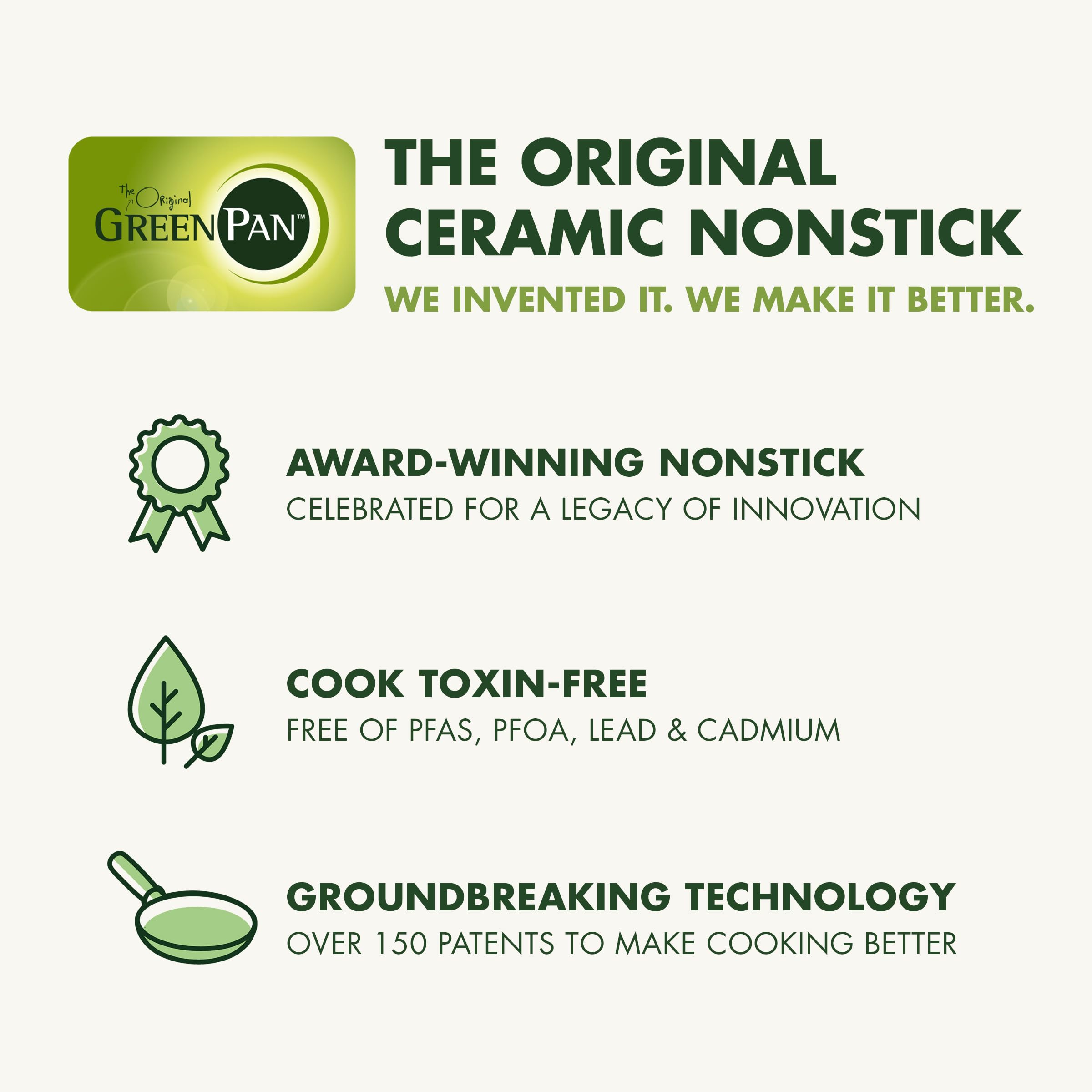 GreenPan Reserve Hard Anodized 10-Piece Non-Toxic Ceramic Cookware Set - PFAS-Free, Dishwasher & Oven Safe (350°F), Gold Handles, Blush Pink - Perfect for Healthy Cooking, Frying, Baking & Family Meals