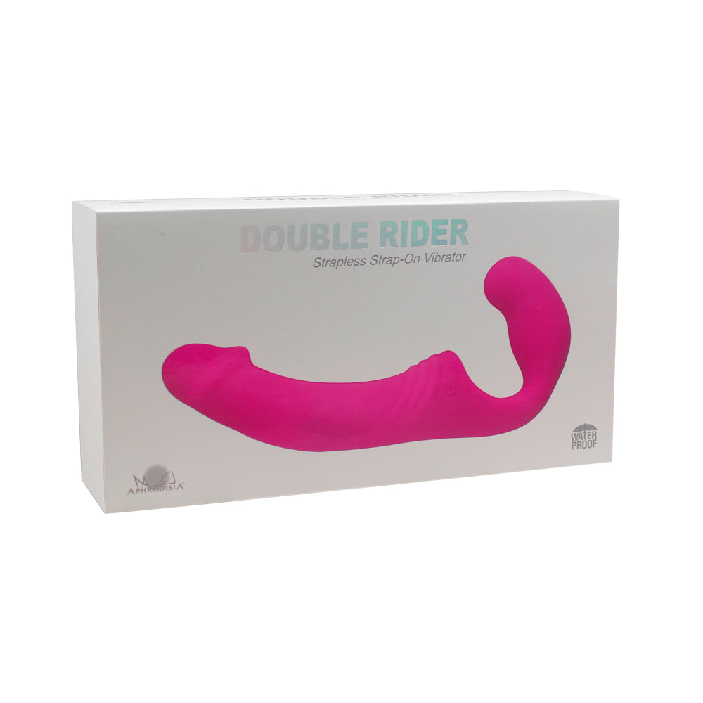 Double Rider Vibrating Strapless Strap-On Dildo for Women & Couples - Hands-Free Wearable Harness for Lesbian & Solo Play - Perfect for Couples Bonding & Bedroom Fun