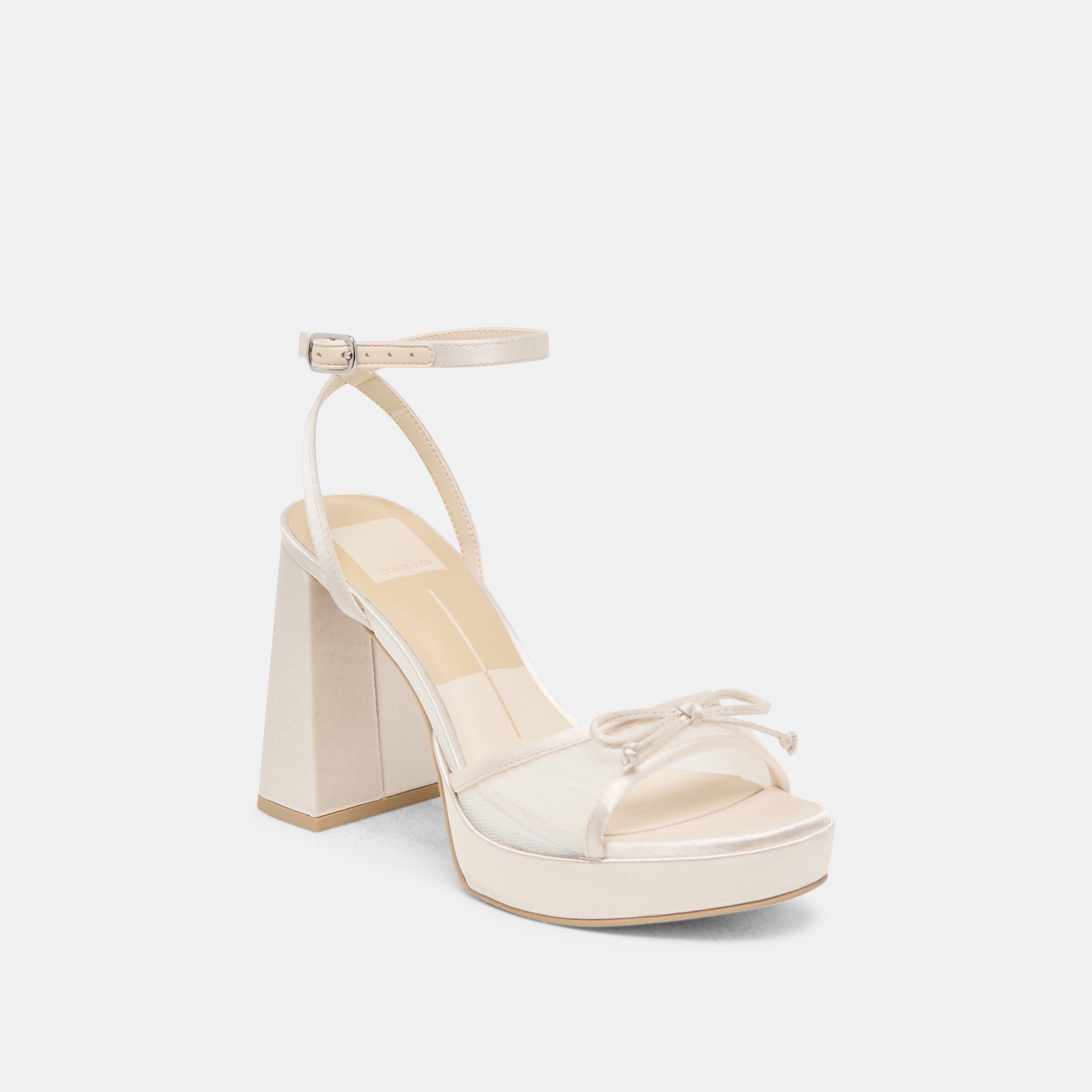 PANDORA White Tulle Heels for Women - Elegant Wedding Party Shoes for Brides, Prom, Evening Events & Special Occasions