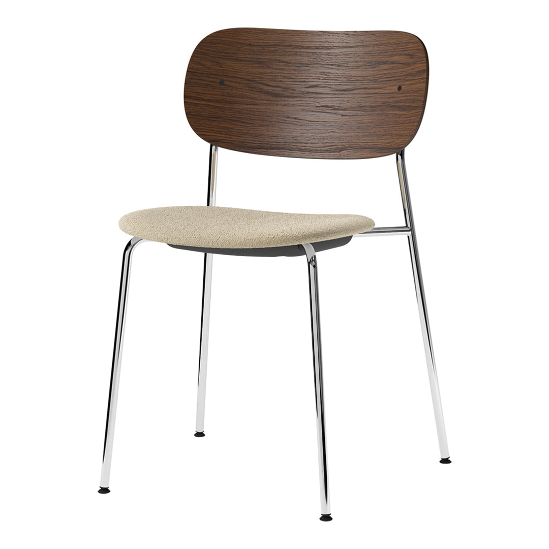 Co Dining Stackable Chair - Upholstered Seat for Kitchen, Dining Room & Outdoor Patio | Comfortable & Space-Saving Furniture