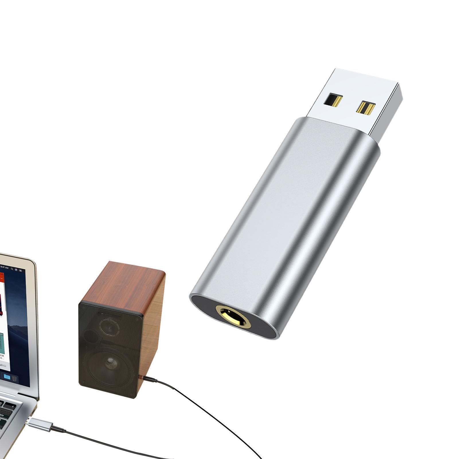 USB External Sound Card with 3.5mm & Optical Audio Adapter - Plug & Play USB Headset Adapter for Gaming (League of Legends), PC, Laptop - Perfect for Streaming, Online Meetings & Professional Audio Work