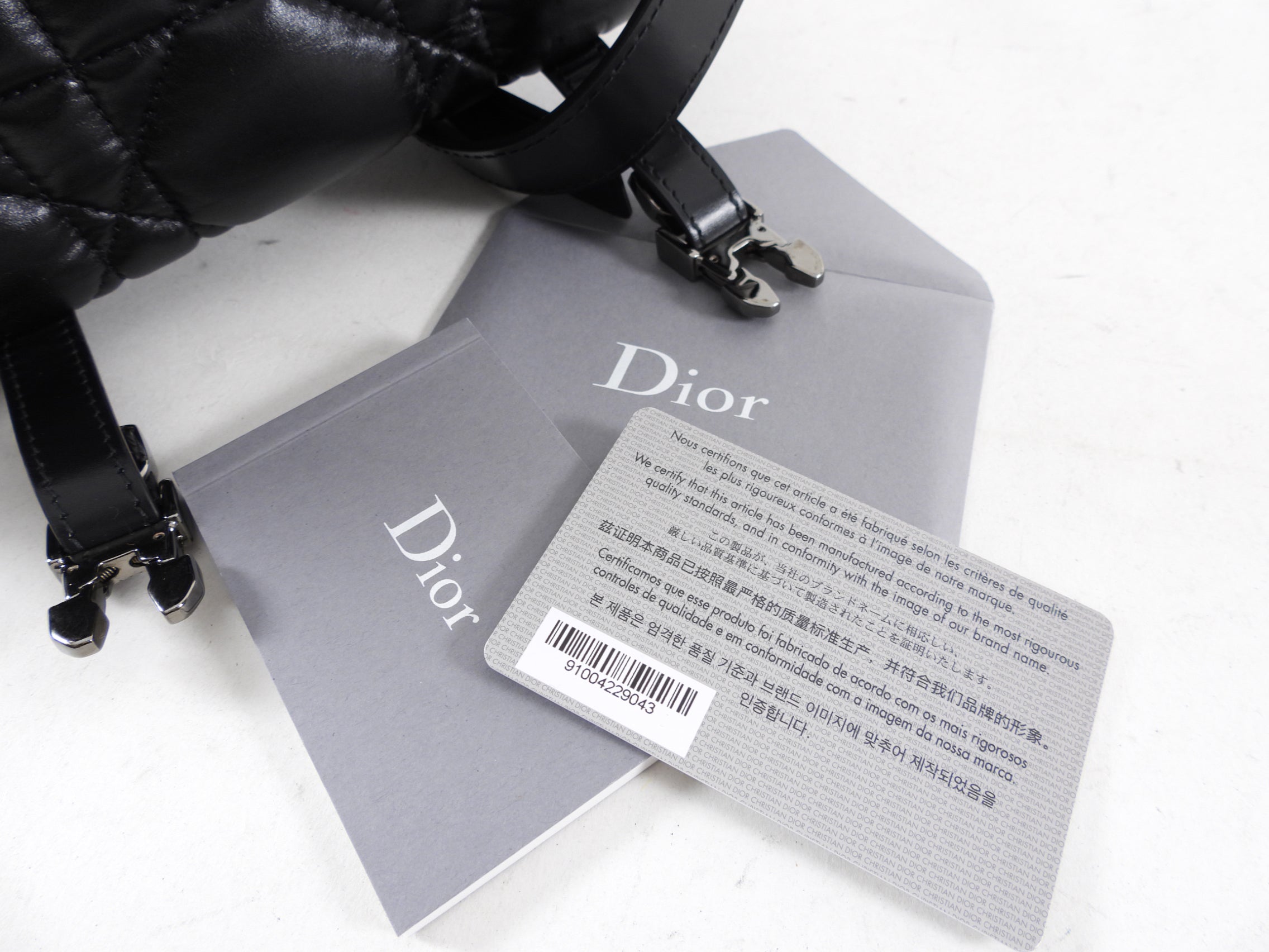 Christian Dior Black Leather Cannage Diorcamp Messenger Crossbody Bag for Women - Luxury Designer Shoulder Bag for Work, Travel & Everyday Use