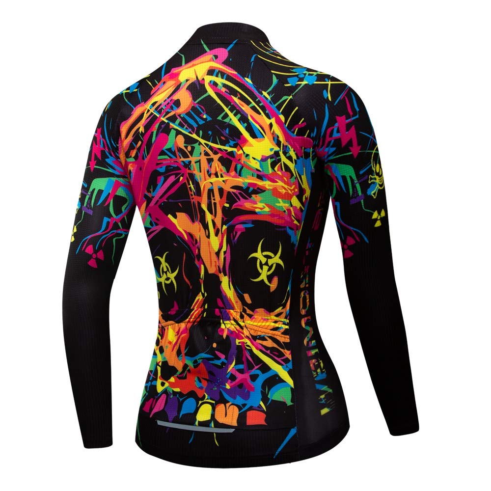 Women's Long Sleeve Cycling Jersey - Breathable MTB Shirt for Mountain Biking & Road Cycling - Comfortable Bicycle Clothing for Outdoor Sports & Fitness Training