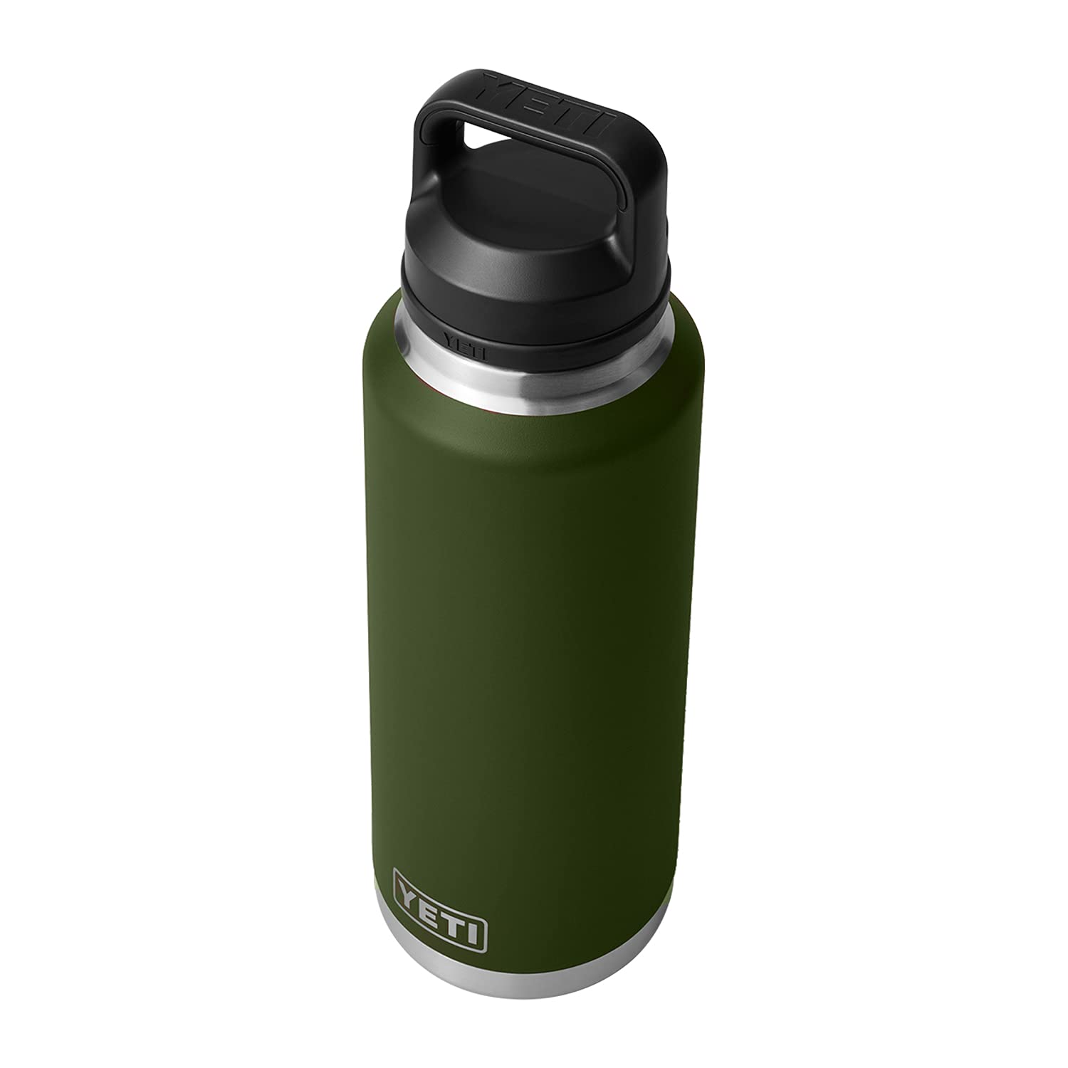 YETI Rambler 46 oz Vacuum Insulated Stainless Steel Water Bottle with Chug Cap - Retired Highlands Olive Color | Perfect for Outdoor Adventures, Hiking, Camping & Gym Workouts