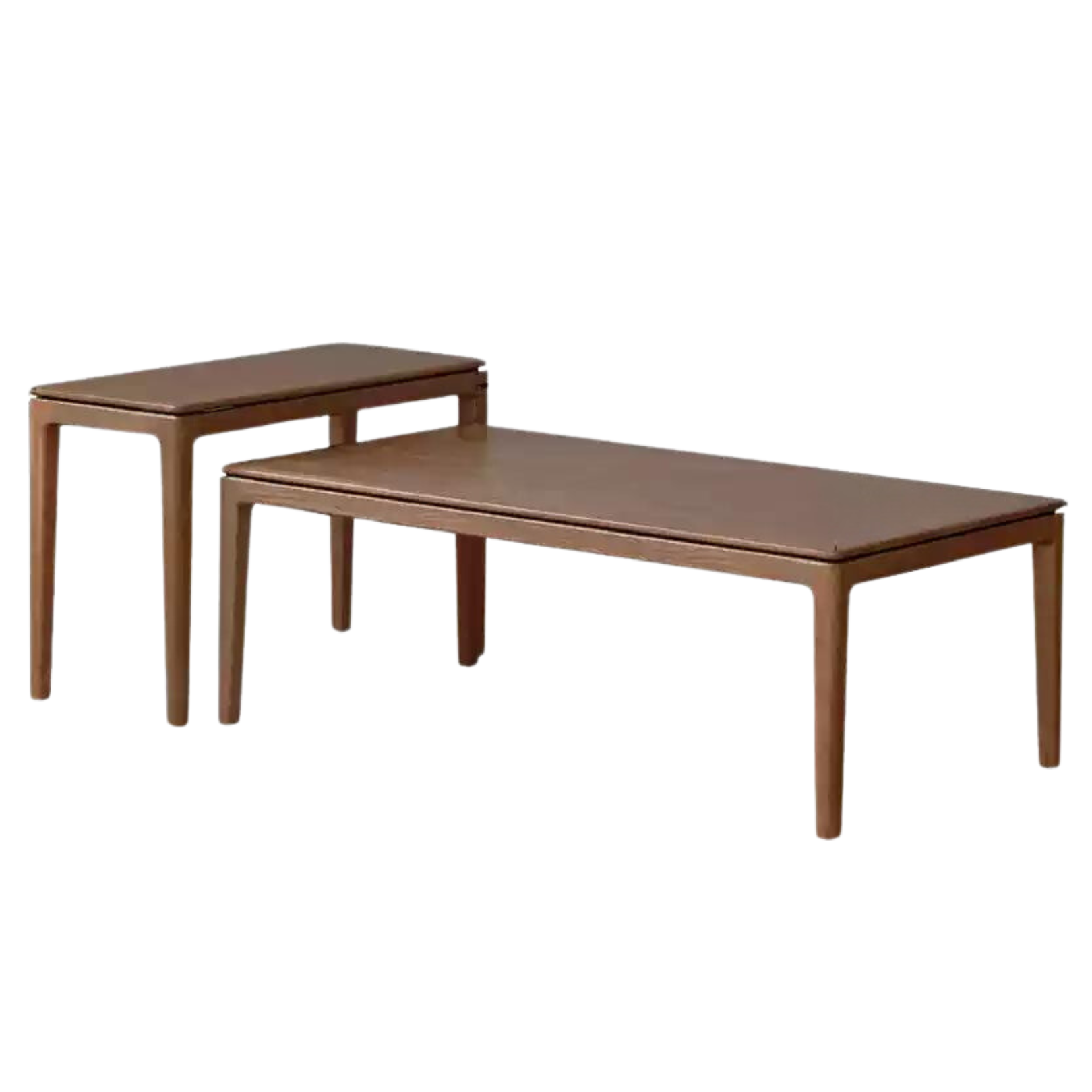 Premium Black Walnut, Ash & Oak Solid Wood Coffee Table - Modern Rustic Living Room Furniture for Home Decor & Entertaining