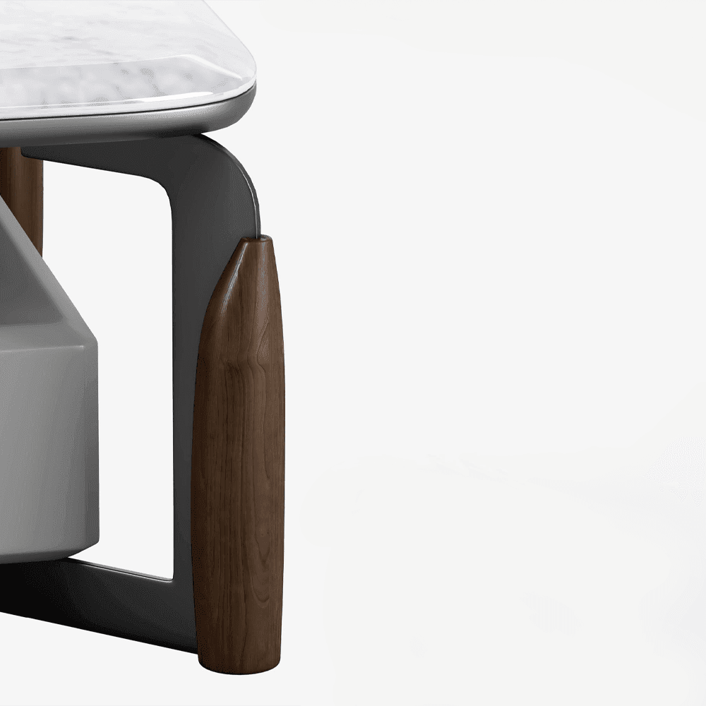 Elliotel Marble Nesting Coffee Table Set - Modern Round Side Tables for Living Room, Bedroom, Office - Elegant Home Decor & Functional Furniture for Small Spaces