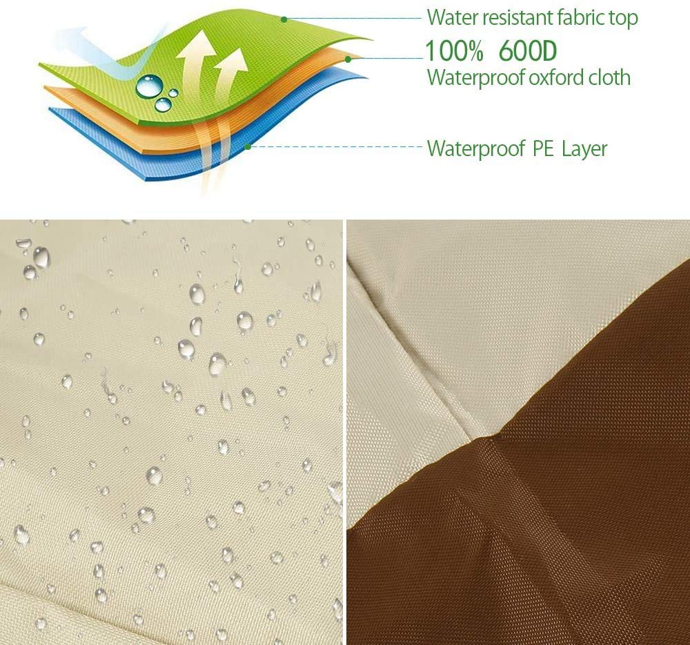 Waterproof 420D Polyester Outdoor Furniture Cover - Heavy Duty Chair Protector for Patio, Garden, and Poolside Use