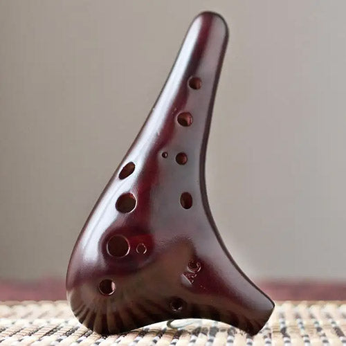 Dorado Ocarina - Professional 12 Hole Alto C Ceramic Ocarina Instrument for Beginners & Adults - Perfect for Music Lovers, Meditation, and Gift Giving
