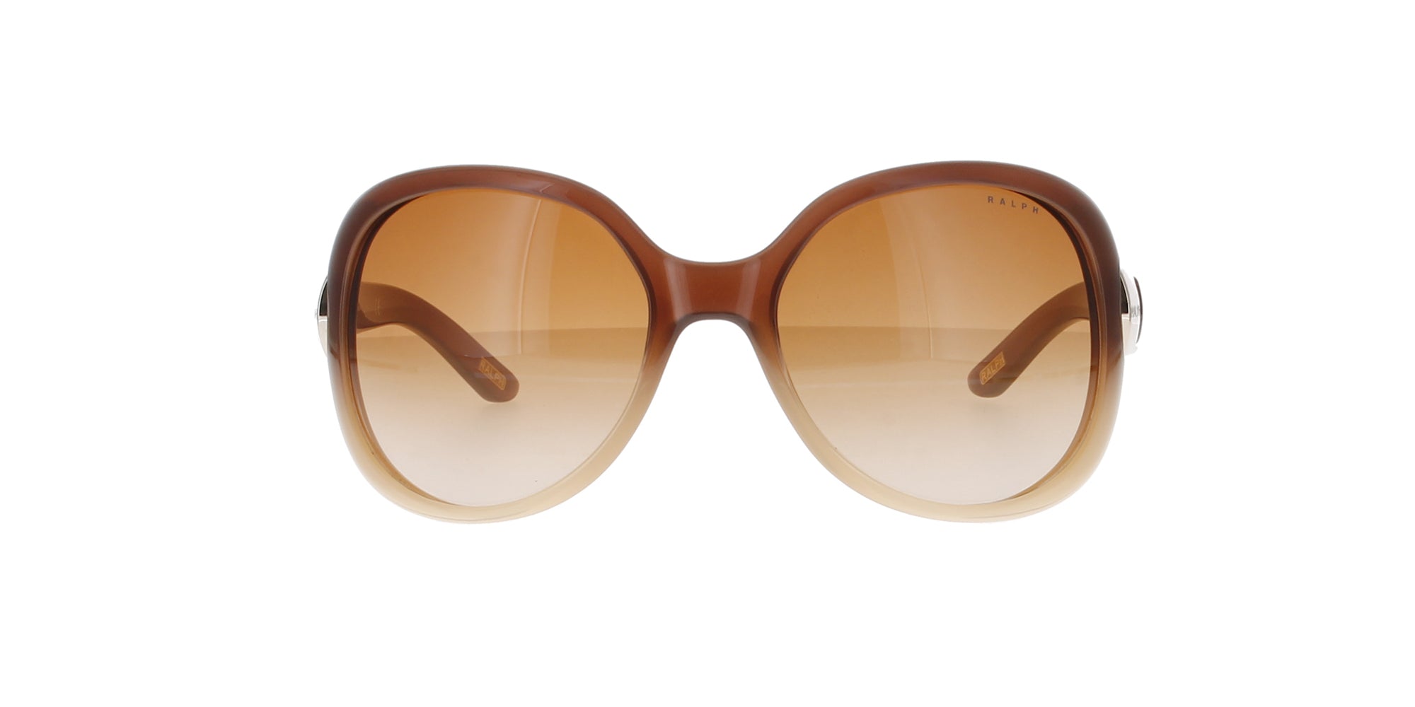Ralph by Ralph Lauren Gradient Brown Wrap Sunglasses for Men & Women – Stylish UV Protection for Outdoor Activities, Beach, and Driving