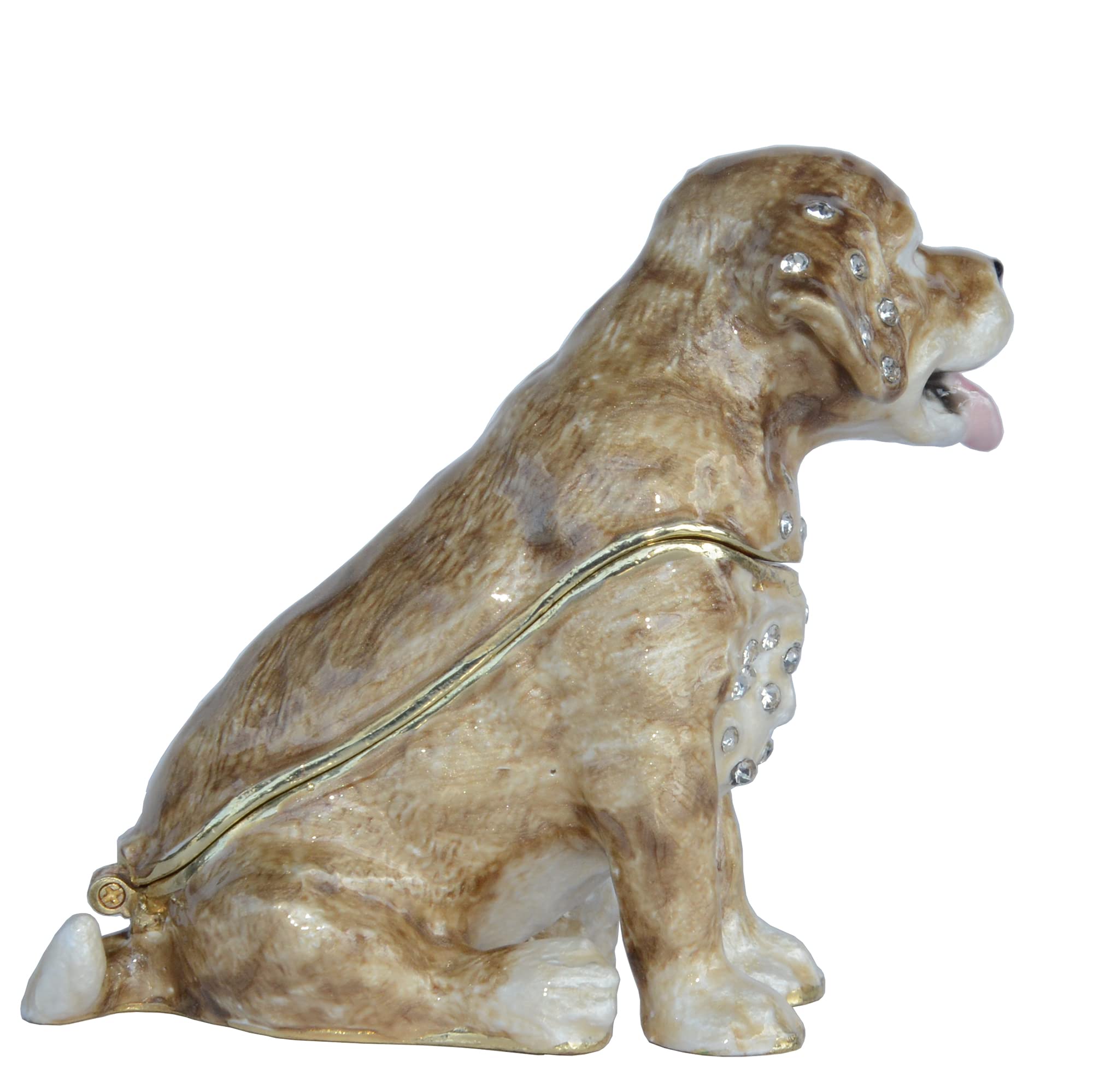 Golden Retriever Dog Jewelry Box - Handmade Wooden Keepsake Storage for Necklaces, Rings & Small Treasures - Perfect Gift for Dog Lovers & Pet Owners - Home Decor & Bedroom Organizer