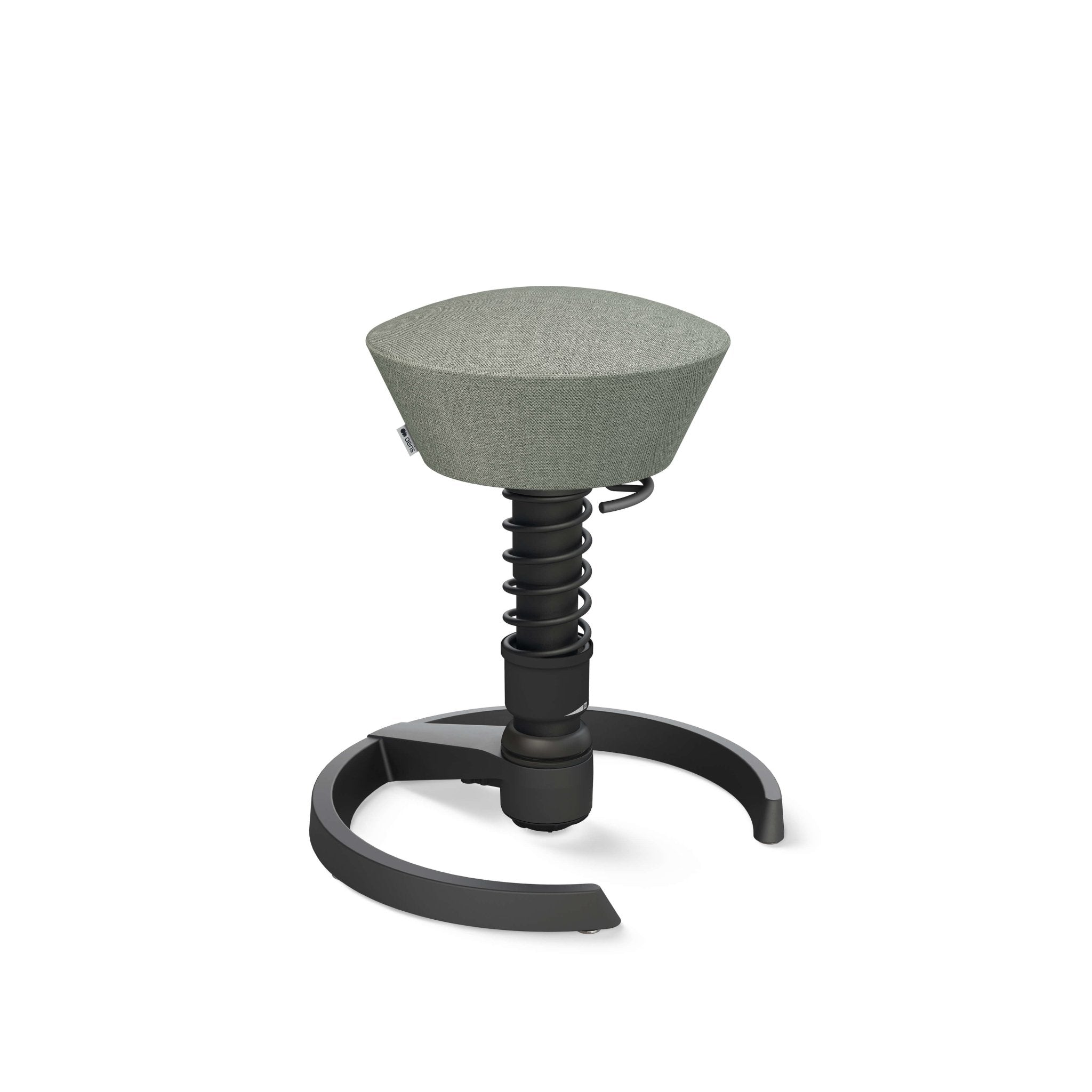 Aeris Swopper Active Sitting Stool - Ergonomic Black Glider Chair for Office & Home - Improve Posture & Core Strength While Working or Gaming