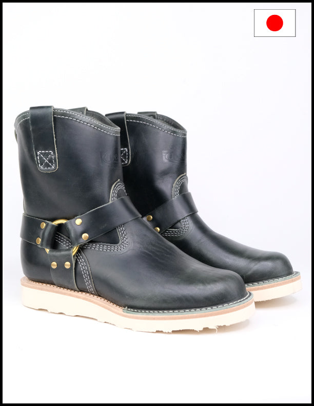 WESCO BOOTS X THE SHOP Olive Horse Shorty MO Horse Boss Engineer Boot - Durable Work Boots for Construction, Motorcycle Riding & Outdoor Adventures