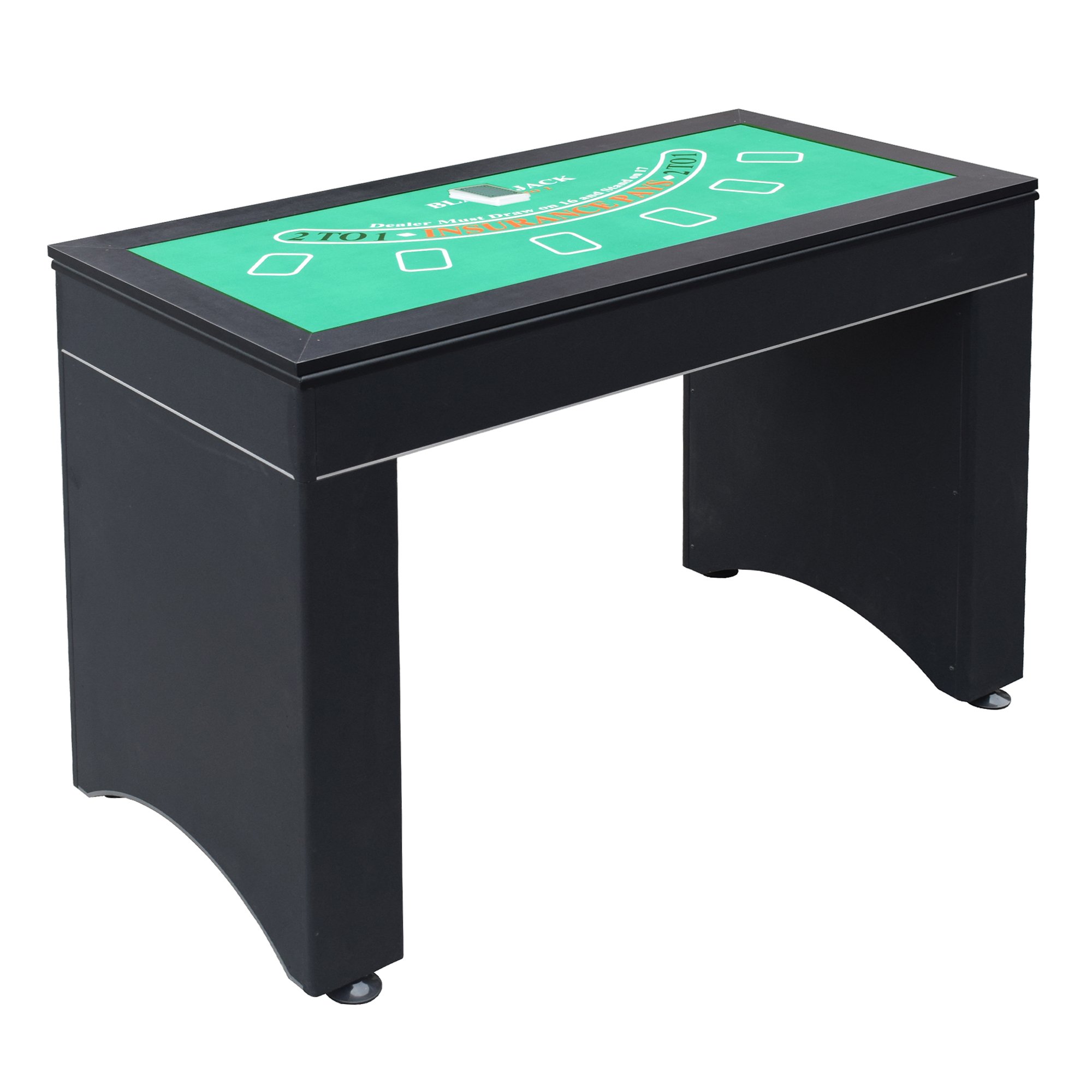 Hathaway Classic Monte Carlo 4-in-1 Casino Game Table Set - Craps, Roulette, Blackjack & Poker Table Top with Complete Accessories | Perfect for Game Nights, Parties & Home Entertainment