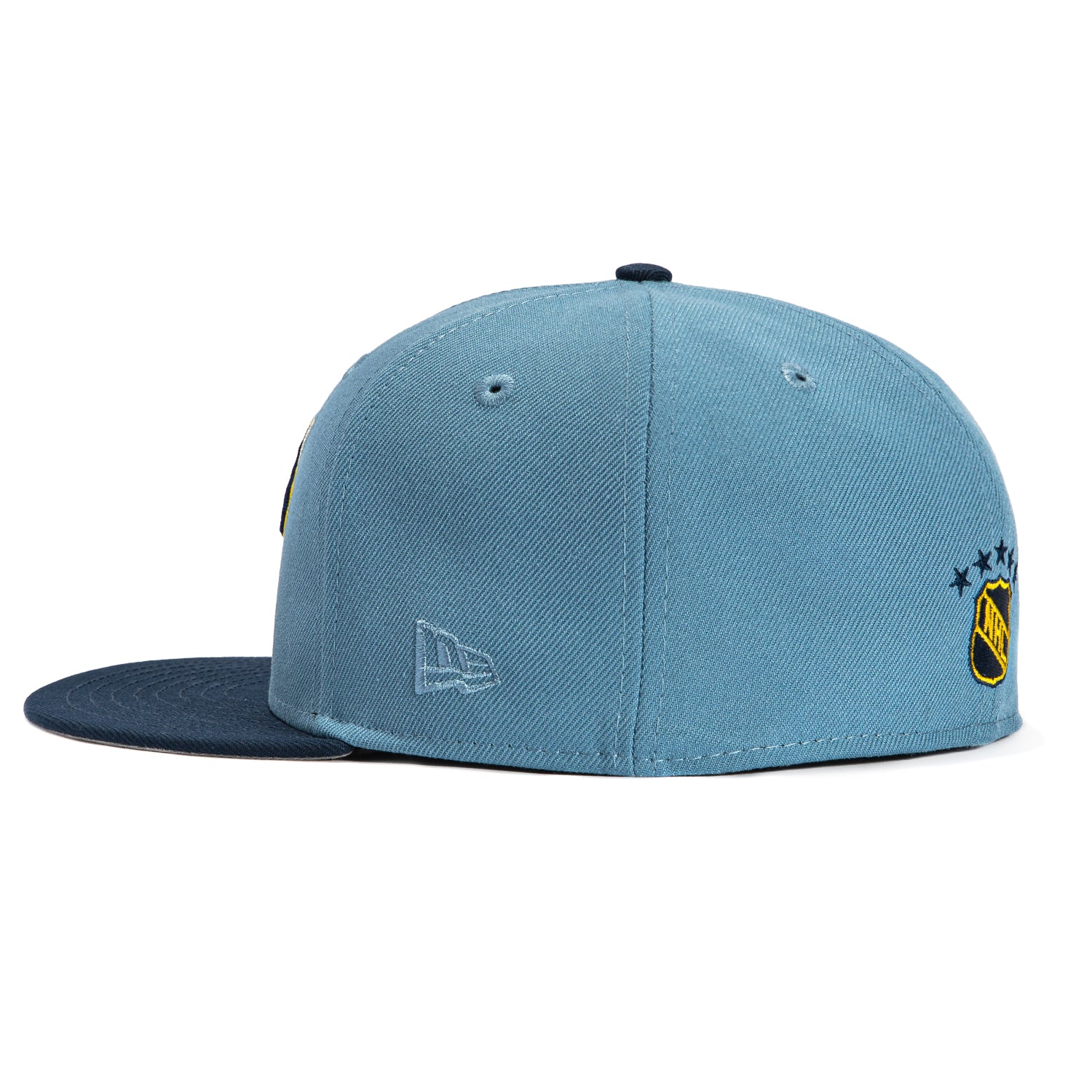 New Era 59Fifty Nashville Predators Logo Snapback Hat - Indigo & Navy Blue - Official NHL Hockey Cap for Men & Women - Perfect for Games, Fan Gear & Streetwear Fashion