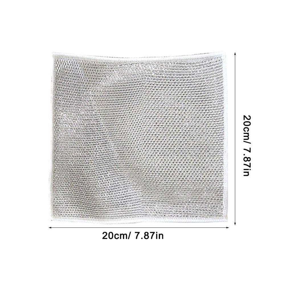 Stainless Steel Scrubber Pads for Dishes - Non-Scratch Cleaning Pads for Kitchen, Sinks, Countertops & Stove Tops - Reusable & Machine Washable - Perfect for Tough Grease & Food Residue Removal