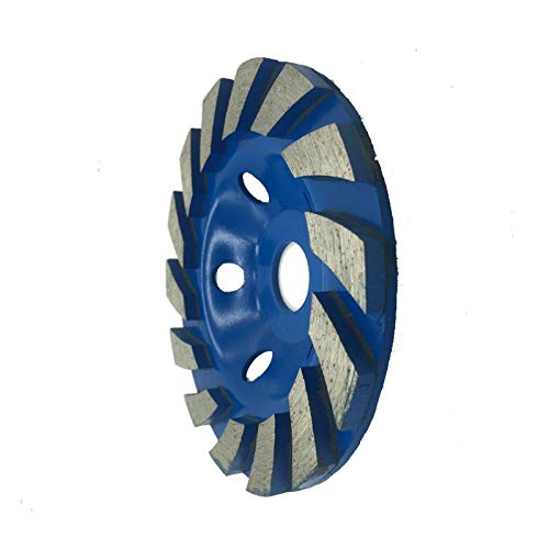 125mm Diamond Grinding Cup Wheel for Angle Grinder - Heavy Duty Concrete, Granite, Marble & Stone Cutting - Blue Segment Disc for Professional Construction & DIY Projects