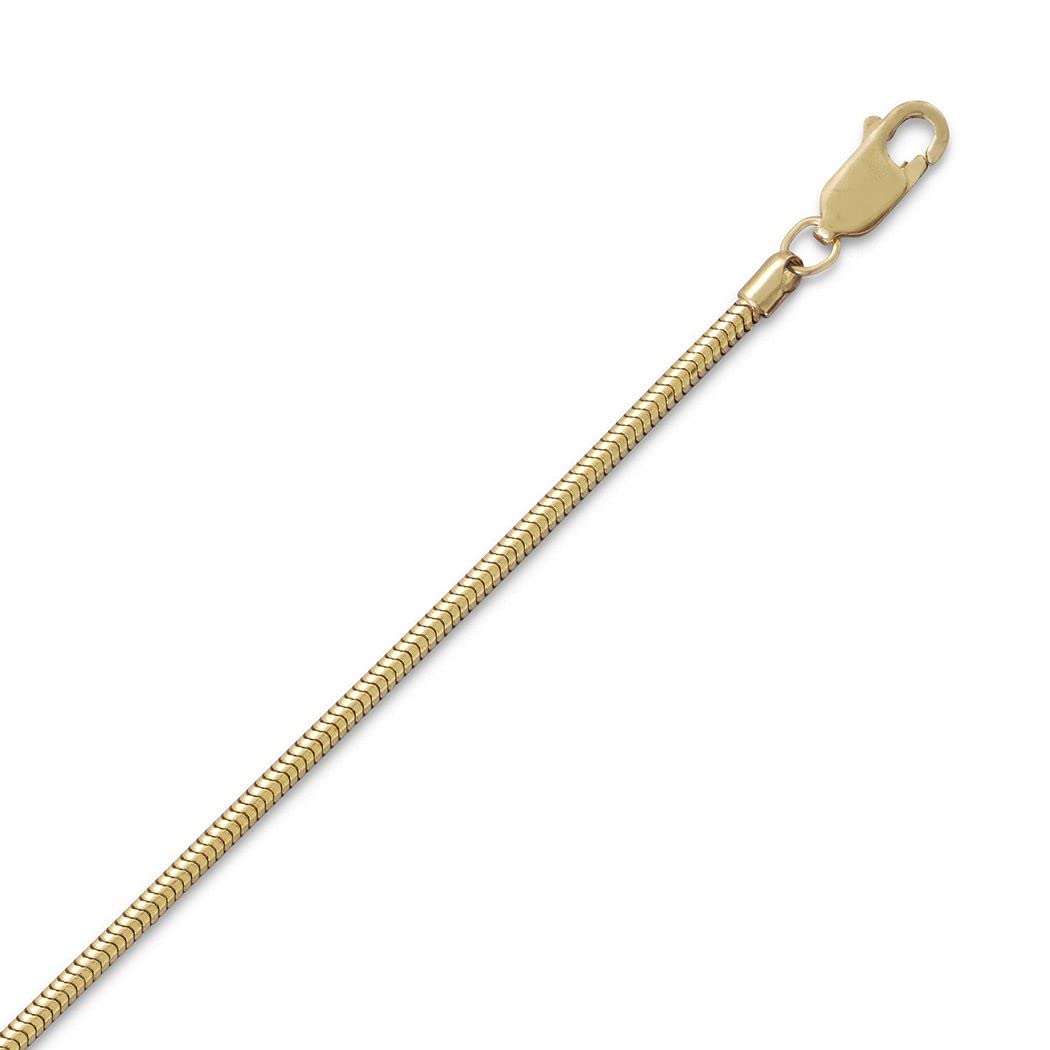 14K/20K Gold Filled Snake Chain Necklace for Women - Adjustable Length 16-30 Inches | Elegant Layering Jewelry Gift for Birthday, Anniversary & Valentine's Day | Perfect for Everyday Wear, Date Night & Special Occasions