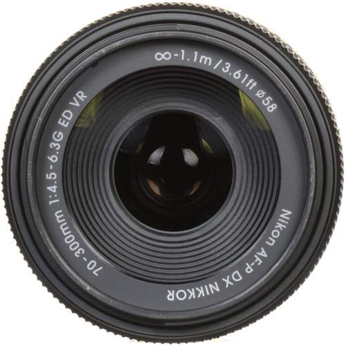 Nikon AF-P DX NIKKOR 70-300mm f/4.5-6.3G ED VR Lens for Nikon DSLR Cameras - Perfect for Wildlife, Sports & Travel Photography
