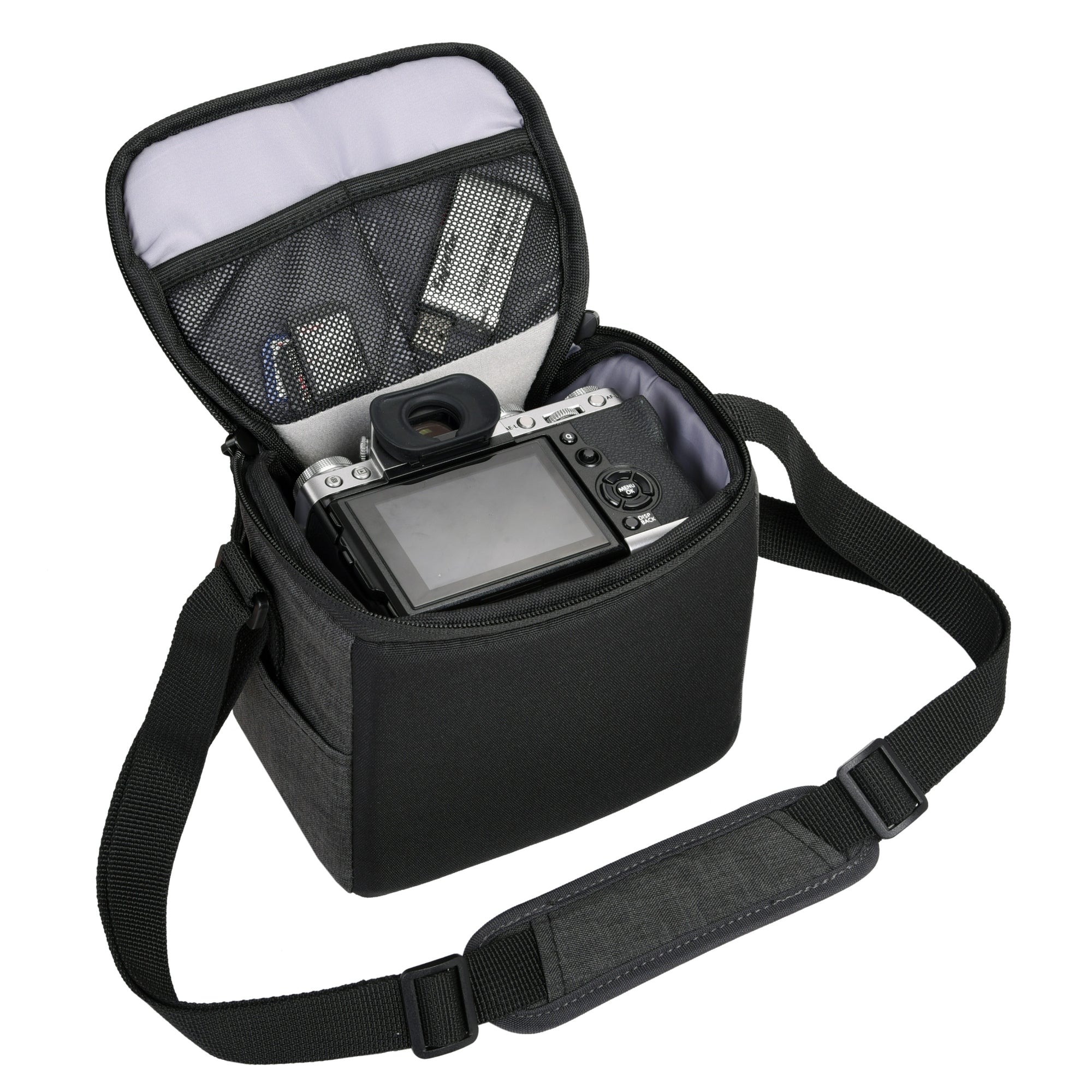 Vesta Aspire 15 Small Gray Camera Bag - Compact DSLR/SLR Camera Case for Travel & Photography - Perfect for Hiking, Daily Use & Outdoor Adventures